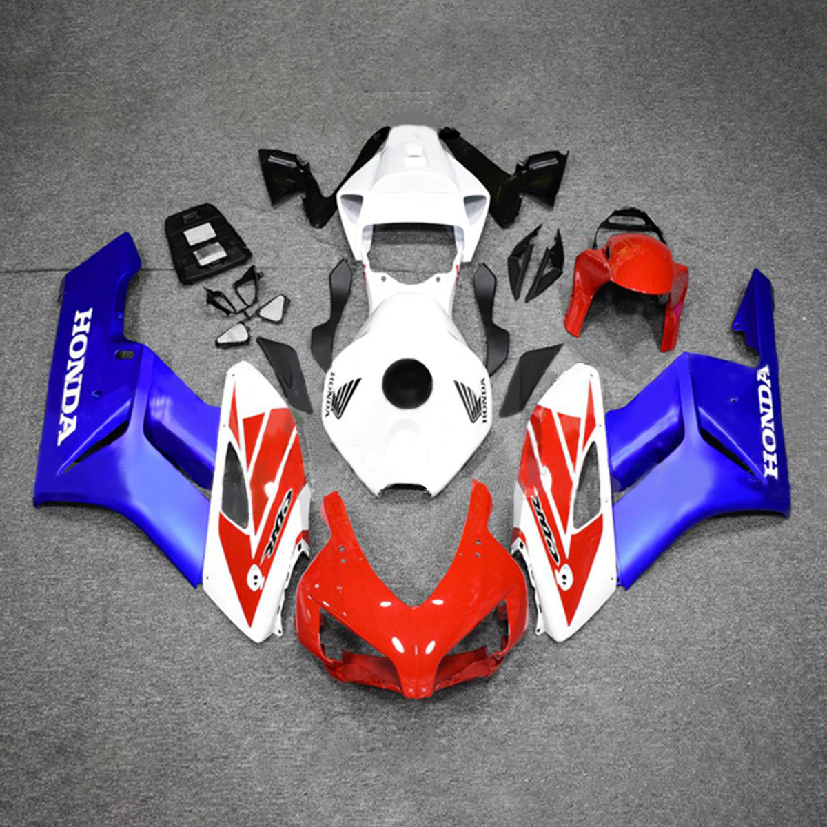 Amotopart 2004-2005 Honda CBR1000RR Kit de carenado rojo y azul Style4