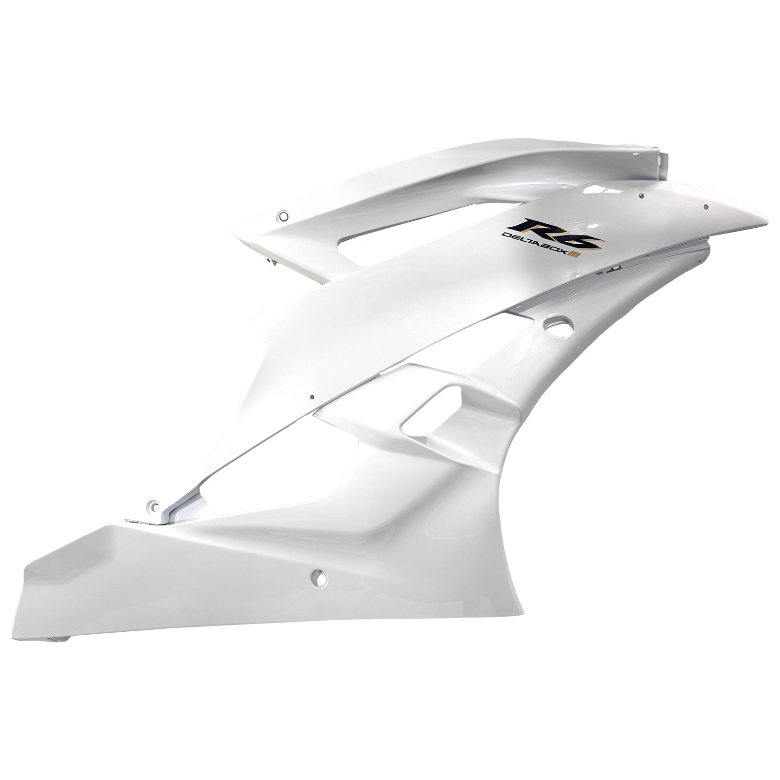Amotopart 2006-2007 Yamaha YZF 600 R6 White Fairing Kit