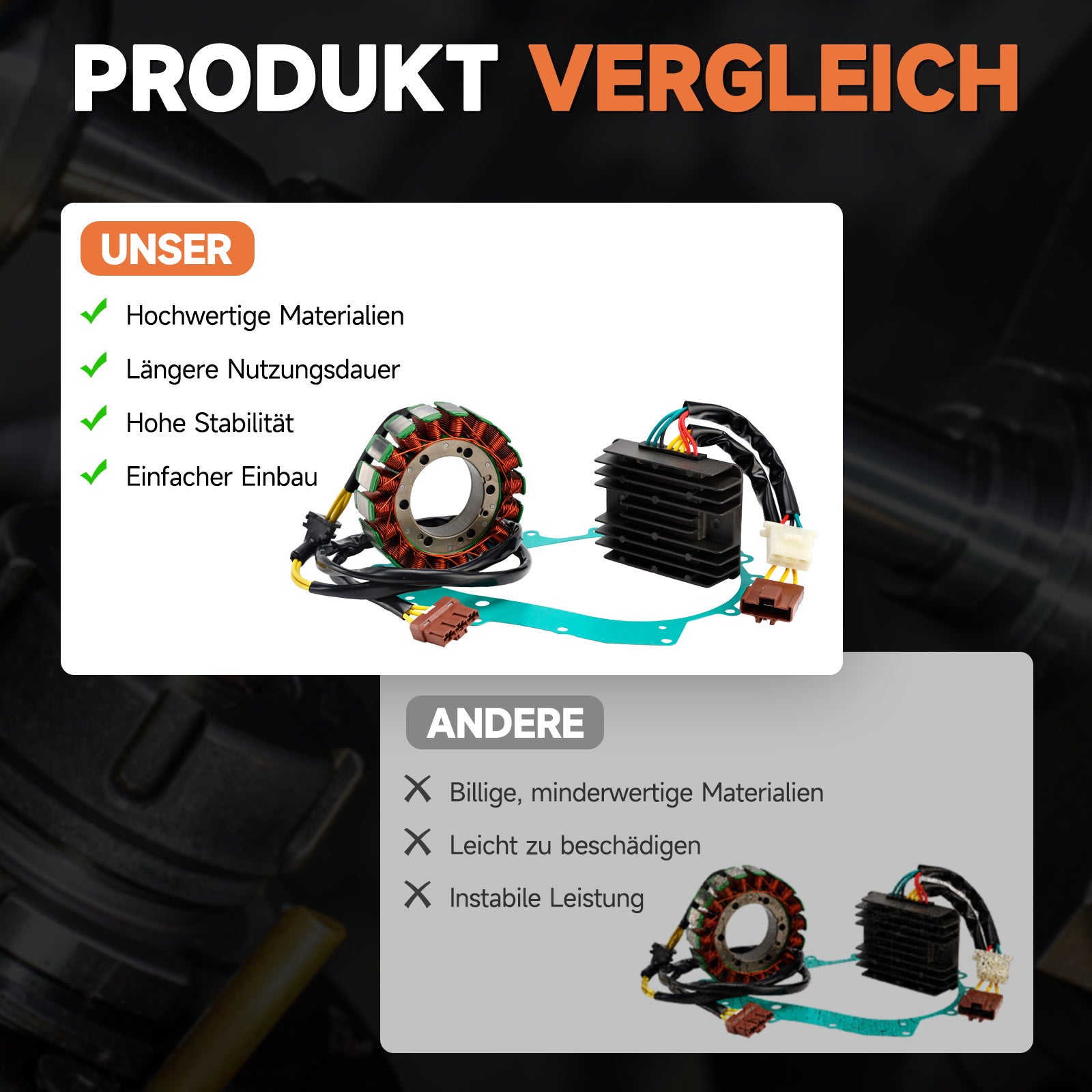 04-08 Aprilia RSV1000R Generator Statorspannungsregler und Dichtung AP0685330 AP8127144