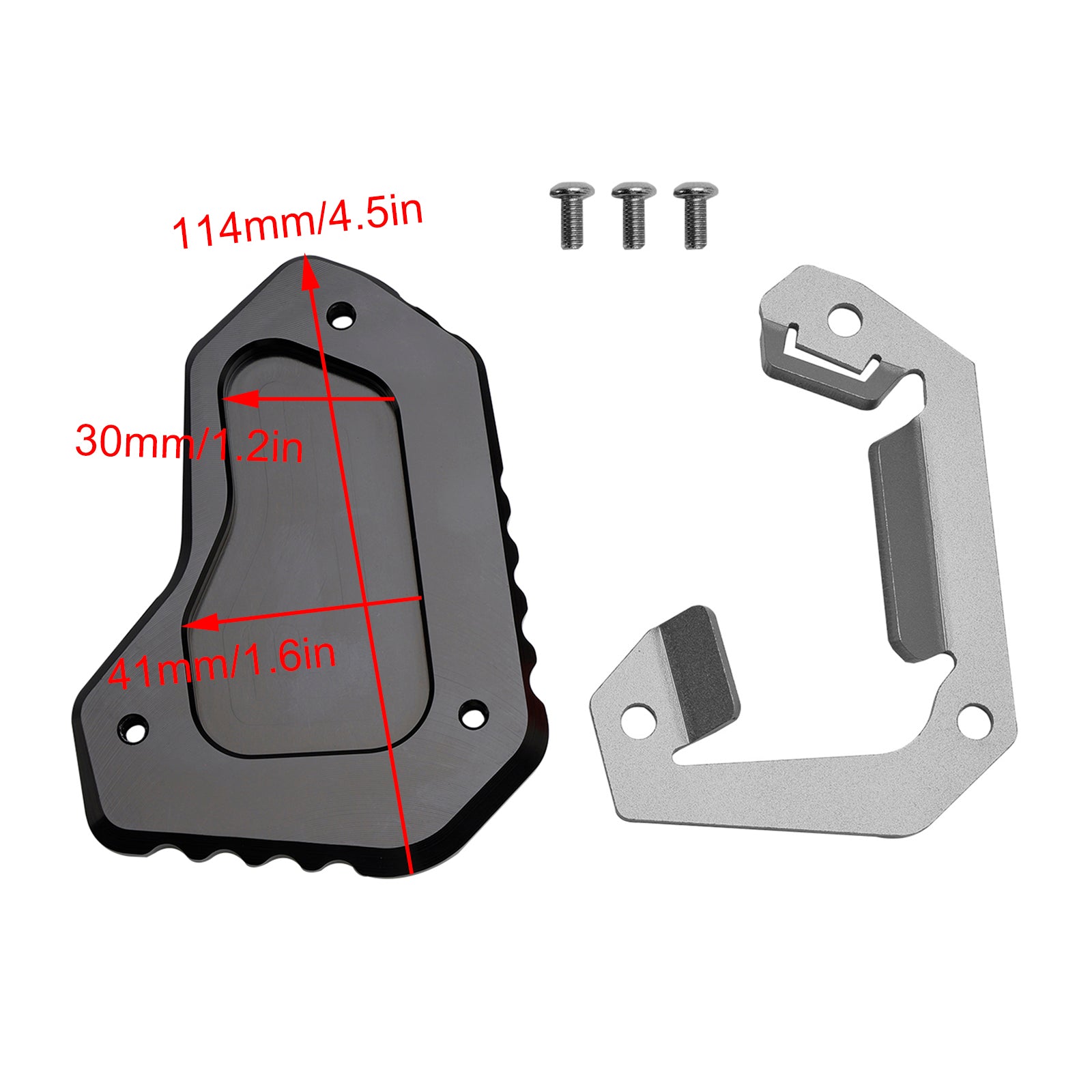 12-15 Tiger 1200 Explorer (V13VG) Kickstand Enlarge Plate Pad