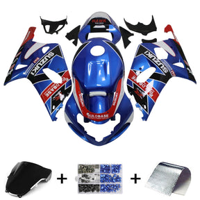 Amotopart 2001-2003 GSXR600 2000-2003 GSXR750 K1 Suzuki Blue Red Fairing Kit