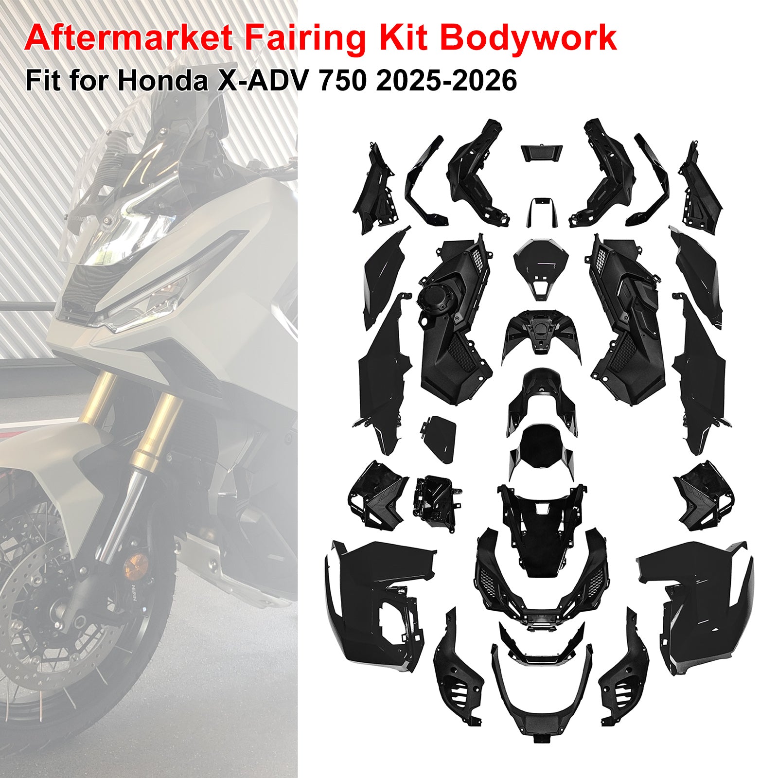 Amotopart 2025-2026 Honda X-ADV 750 Collection de kits de carénage