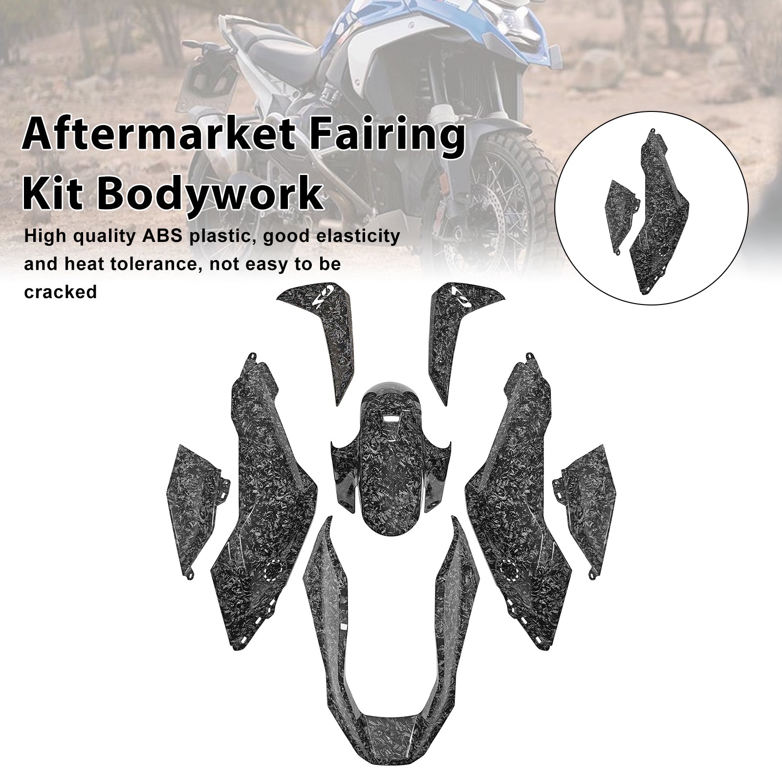 Amotopart 2024-2025 BMW R1300GS Forged Carbon Fiber Fairing Kit