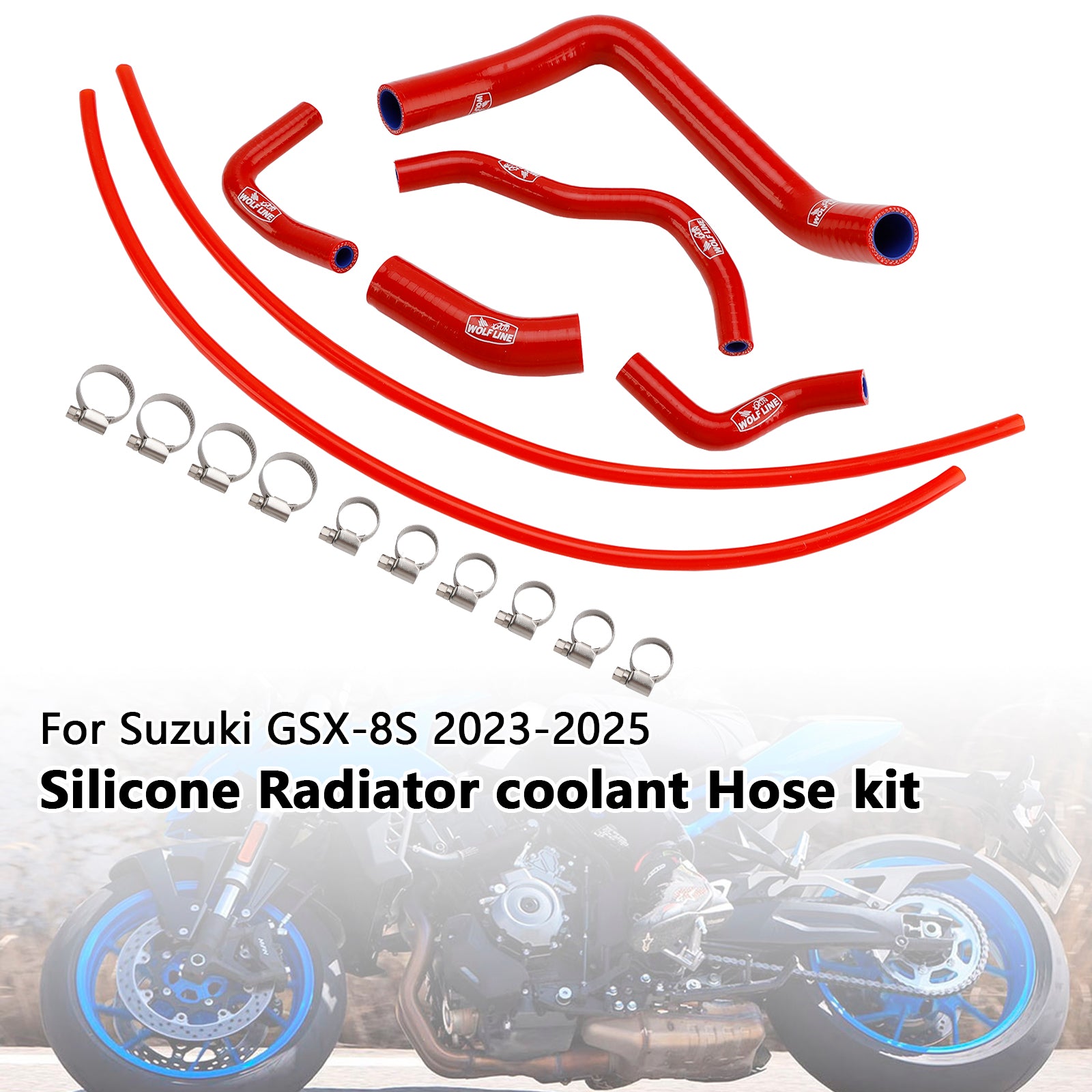 2023-2025 Suzuki GSX-8S Silicone Radiator coolant Hose