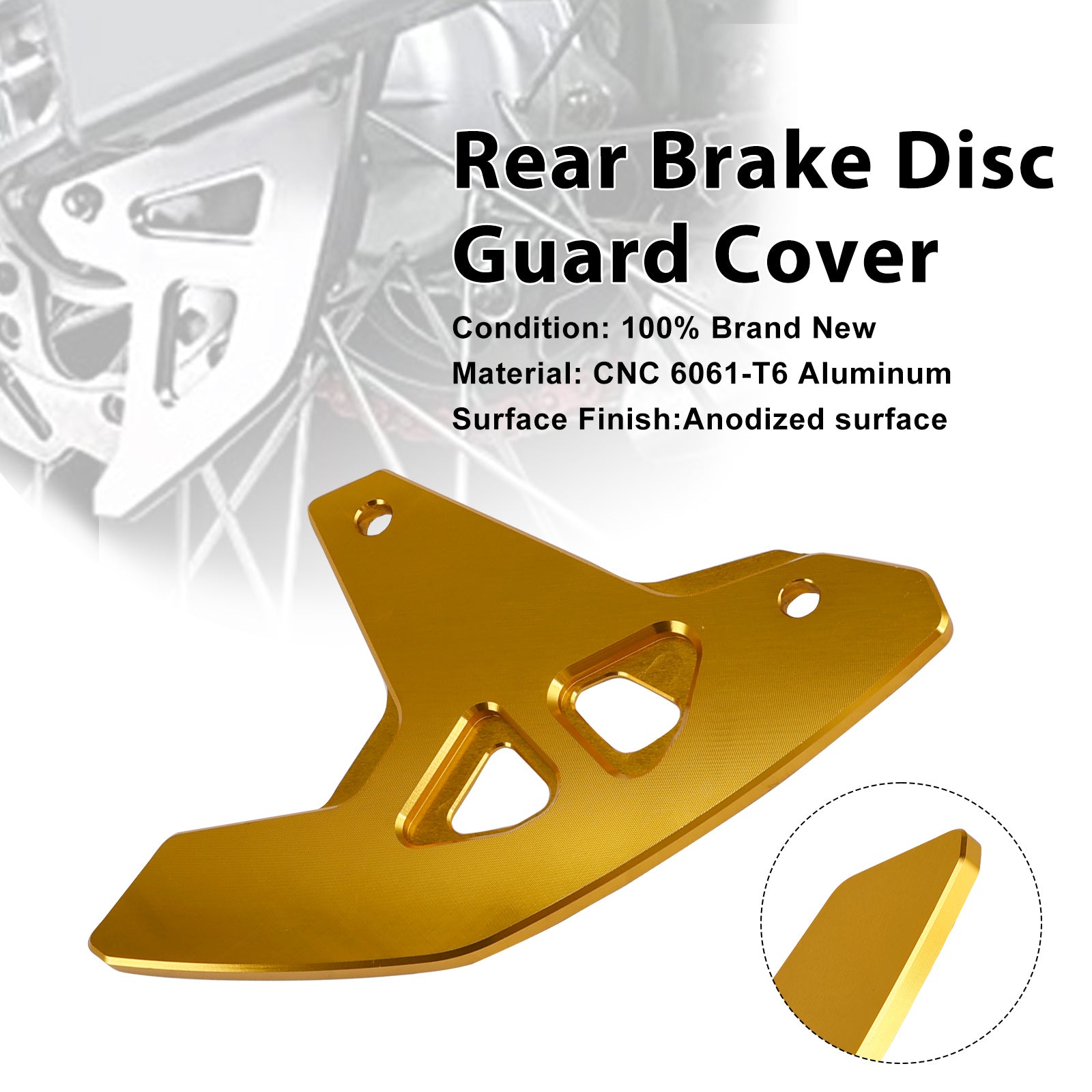 2000-2024 Suzuki DR-Z400SM DRZ400/S/E Rear Brake Disc Guard Cover