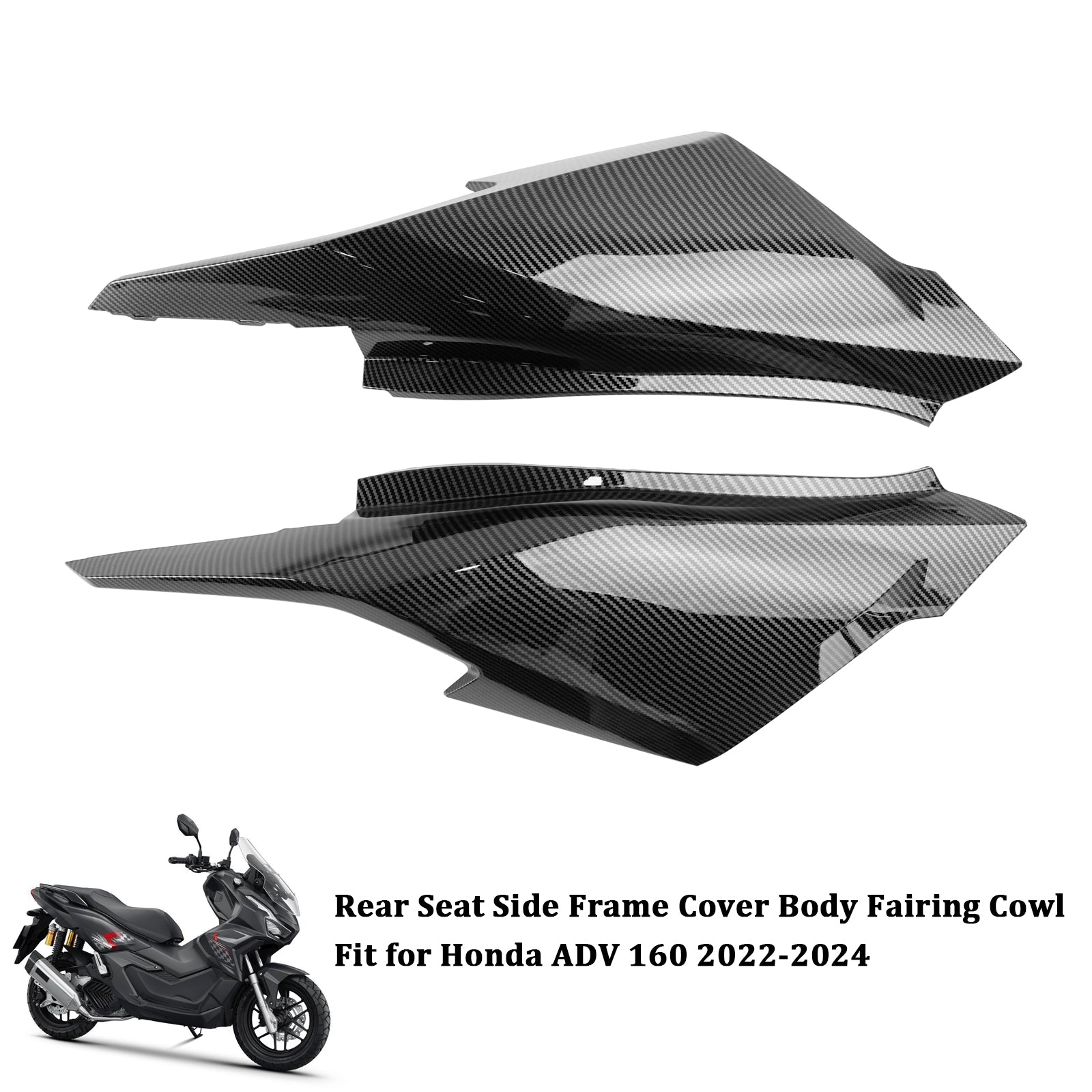 23-24 Honda ADV 160 Rear Seat Side Frame Cover Body Fairing Cowl