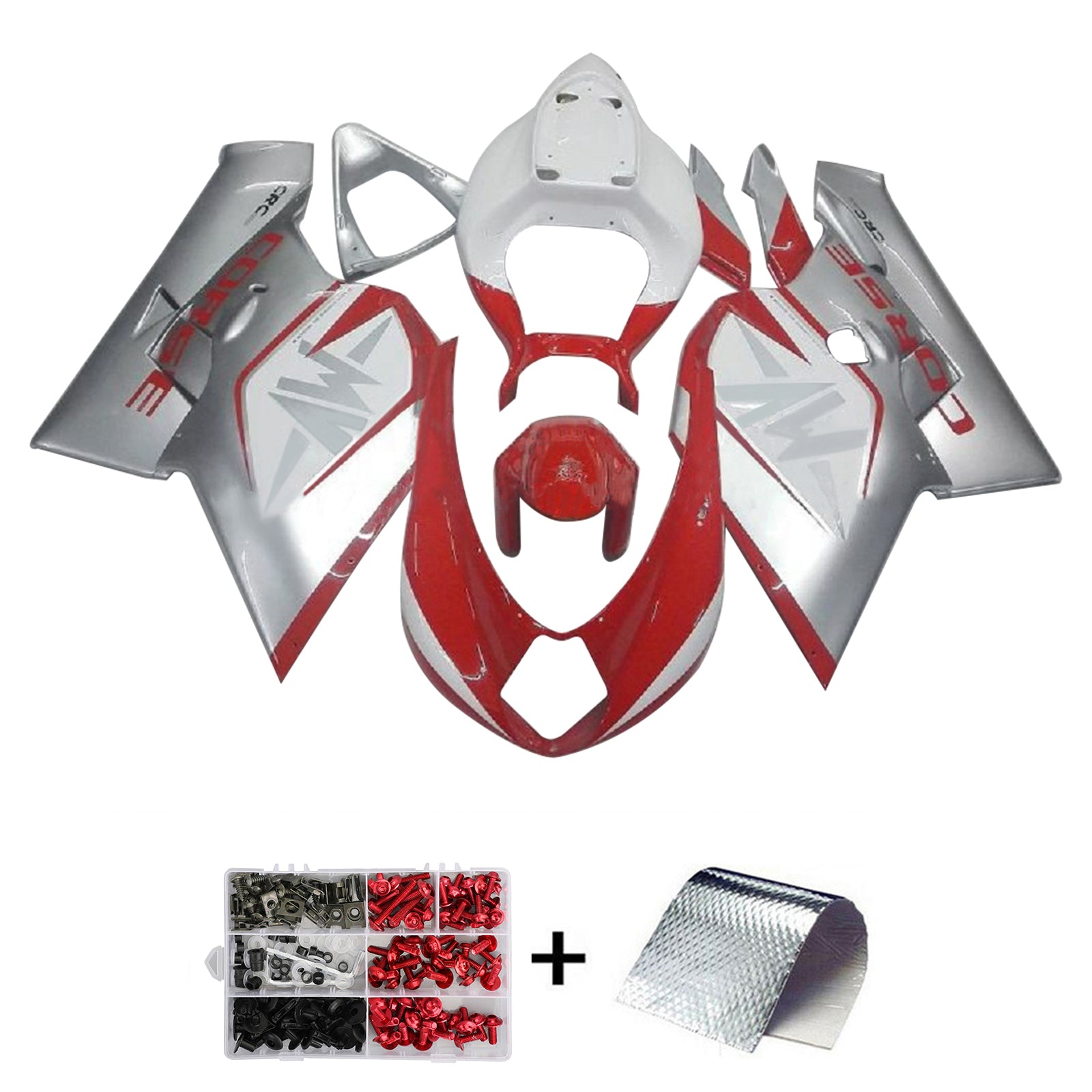 Amotopart 2005-2006 MV Agusta F4 1000 Red&Silver Style3 Fairing Kit