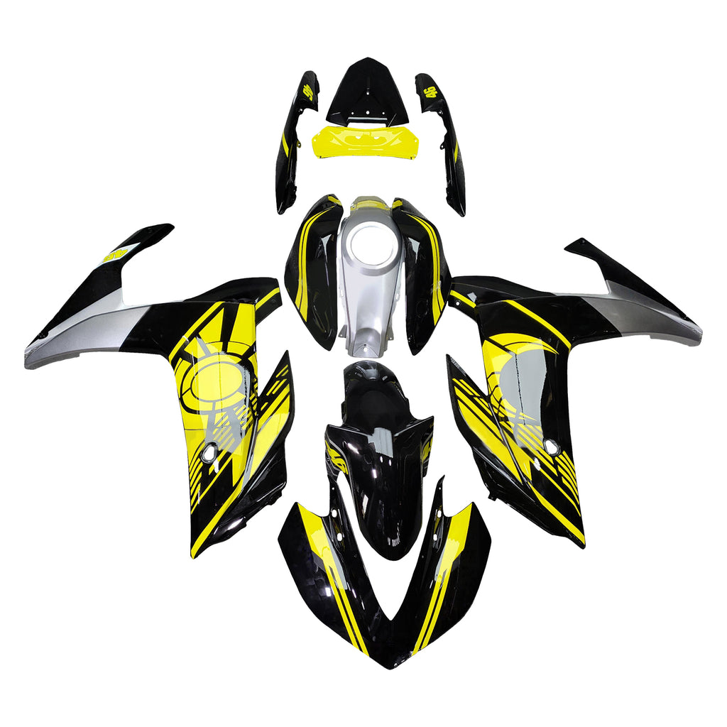 Amotopart Yamaha 2014-2018 YZF R3 2015-2017 YZF R25 Yellow & Black Fai