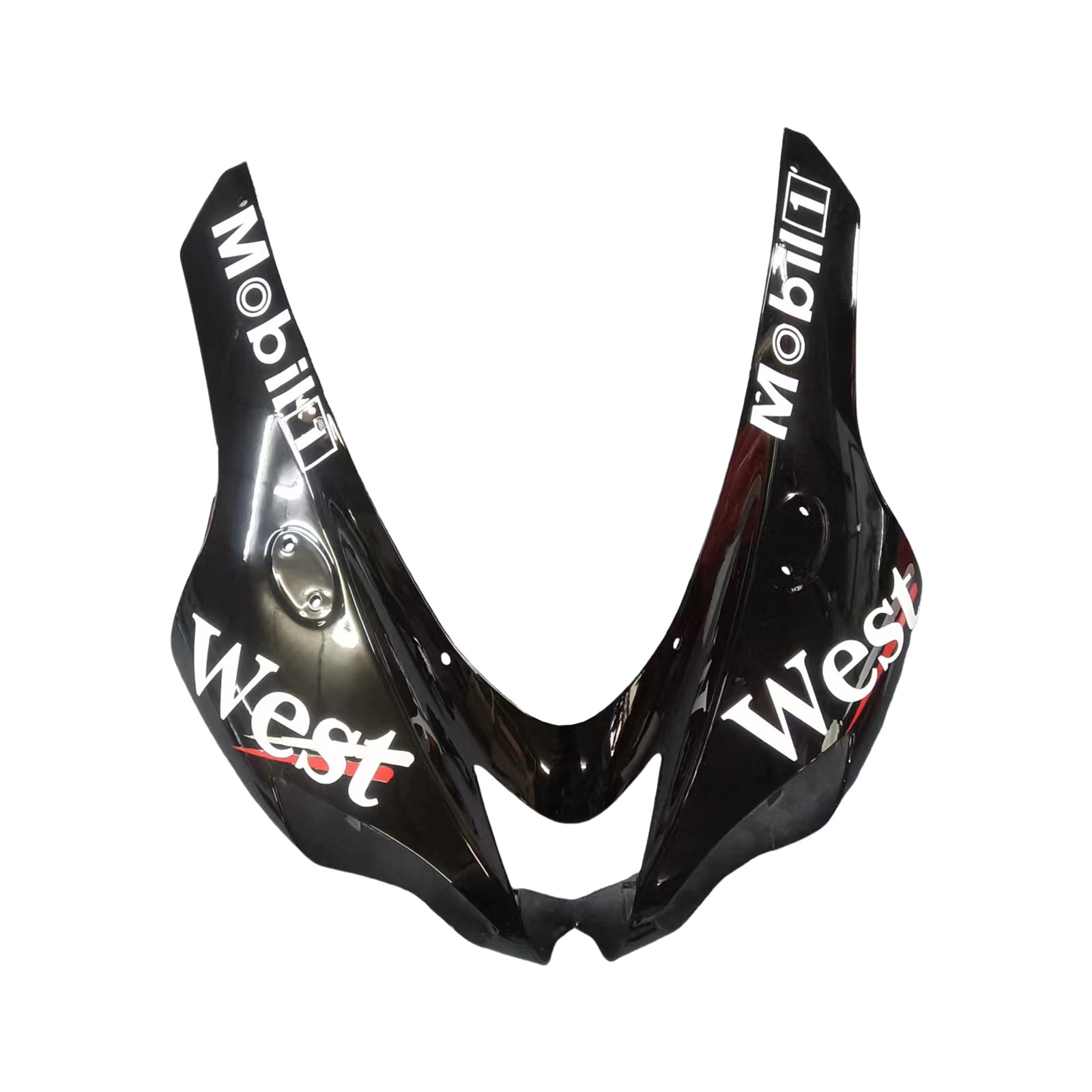 Amotopart 2007-2008 Kawasaki ZX6R 636 Black White Fairing Kit