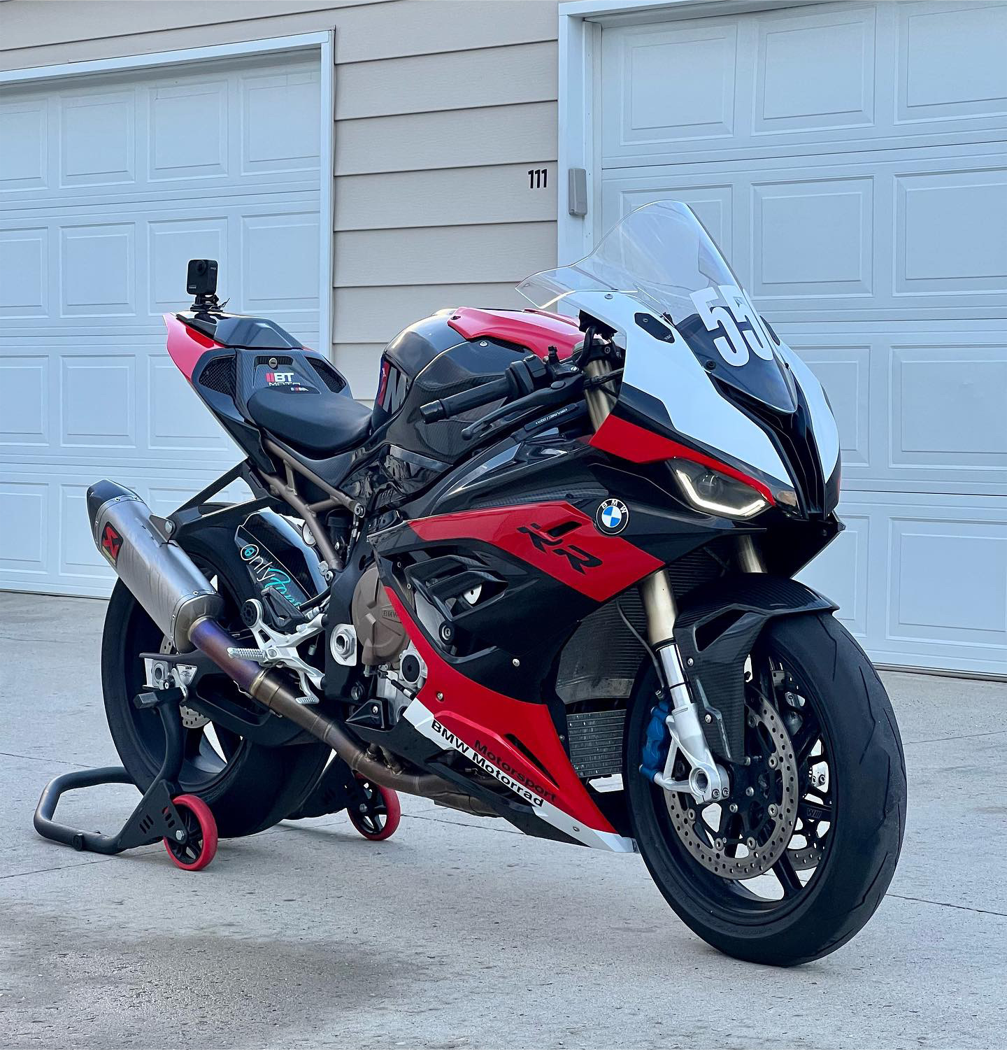 Amotopart BMW S1000RR 2019-2022 Black Red Fairing Kit