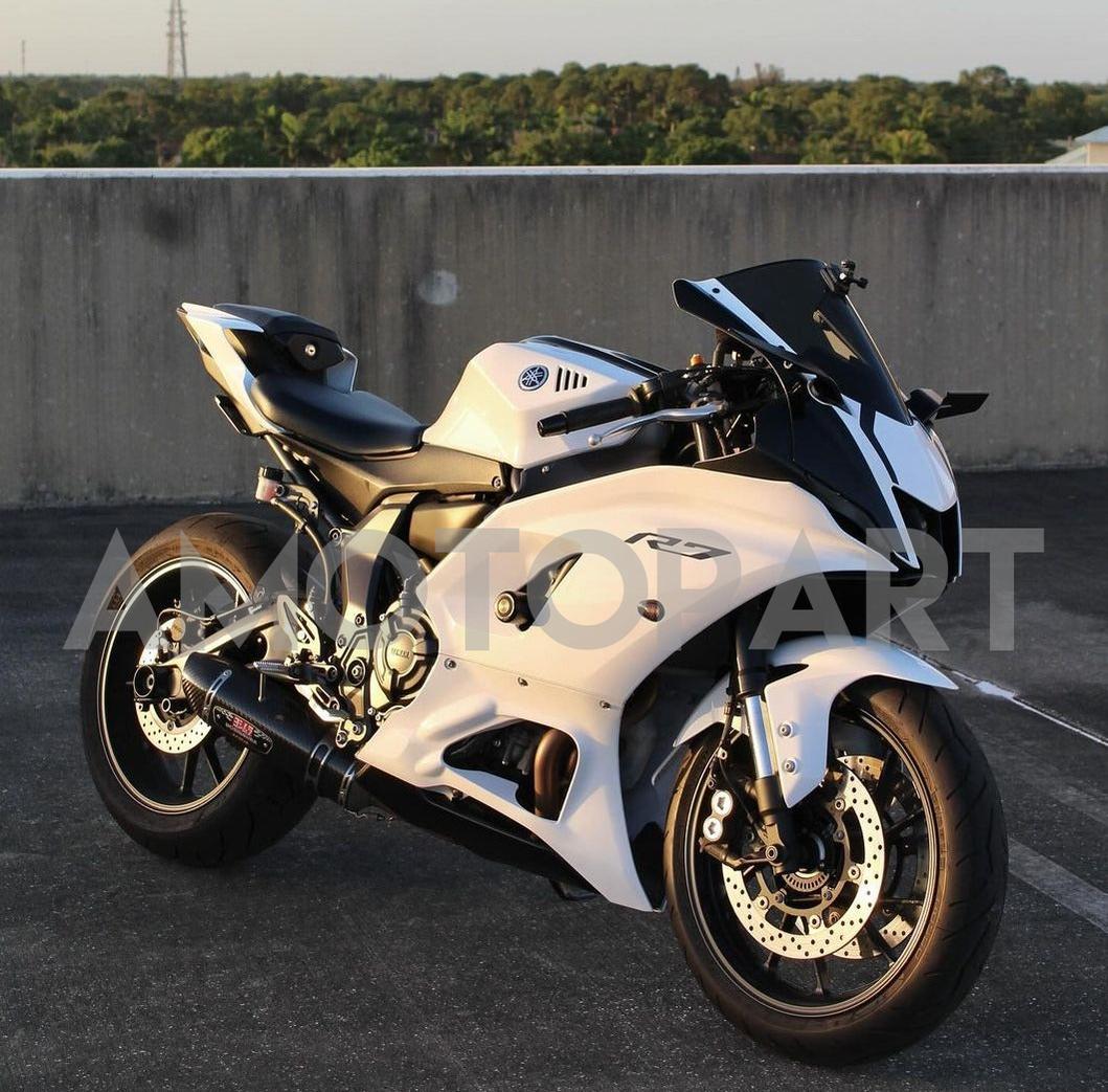 Amotopart 2021-2025 Yamaha YZF-R7 Gloss White Fairing Kit