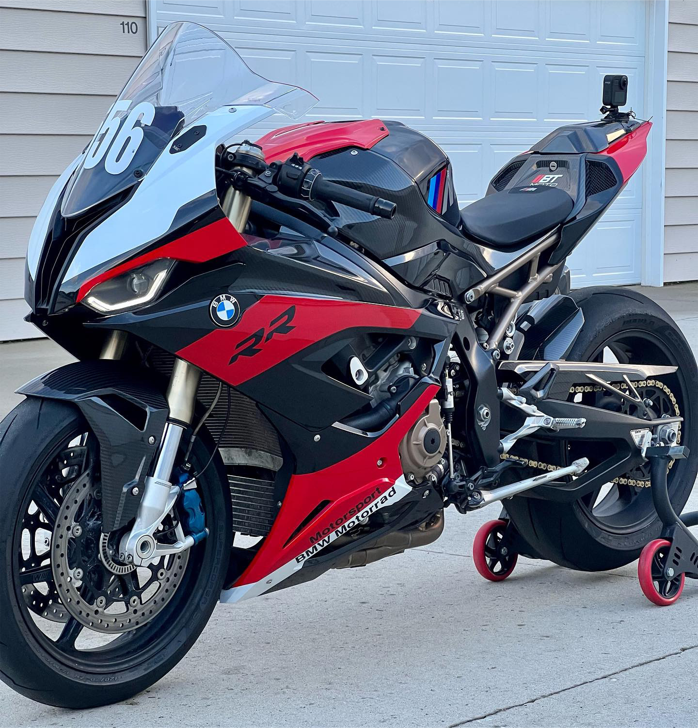 Amotopart BMW S1000RR 2019-2022 Black Red Fairing Kit