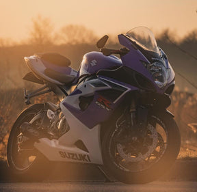 Amotopart 2005-2006 Suzuki GSXR1000 Kit de carénage blanc violet