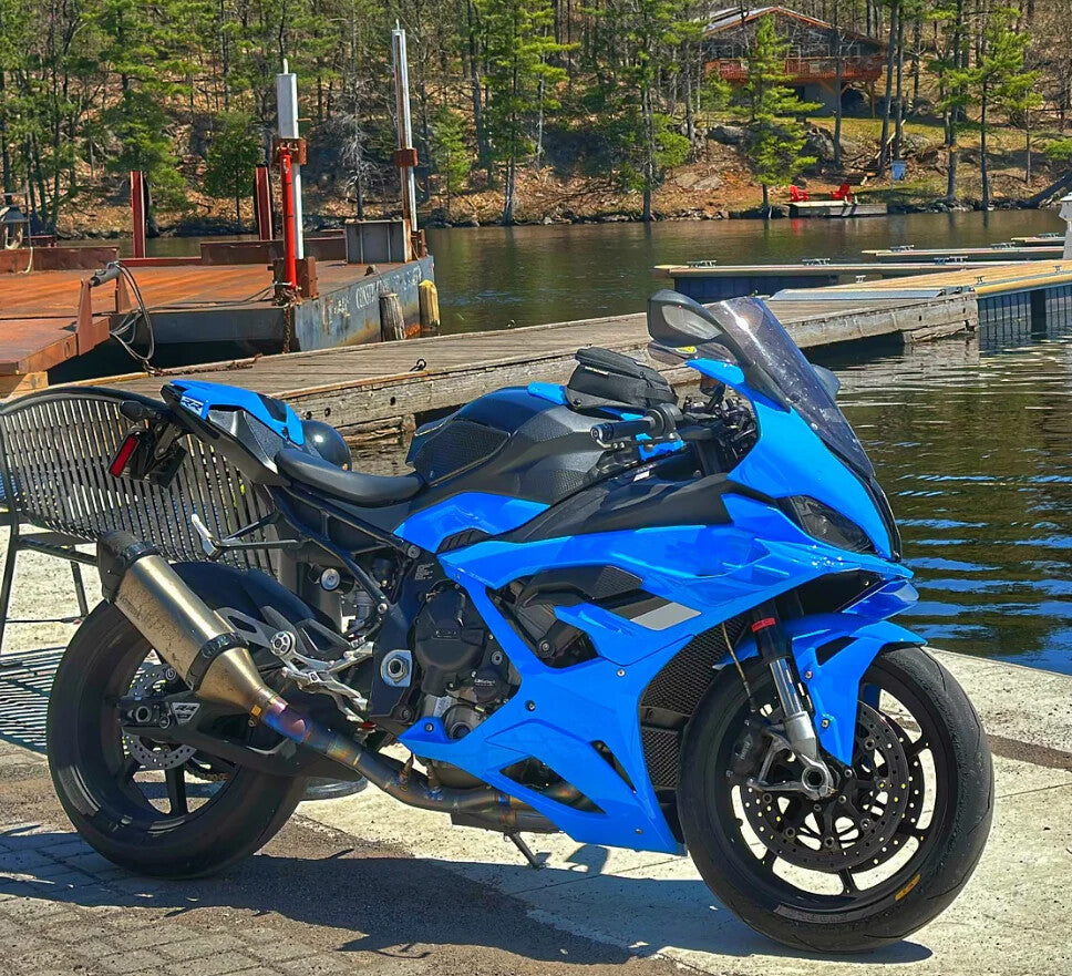 Amotopart 2023-2024 BMW S1000RR Glossy Blue Black Fairing Kit