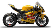 Amotopart Ducati 22-24 Panigale V4 V4S &amp; 23-24 Panigale V4SP V4R Verkleidungssatz, Schwarz, Gelb, Rot
