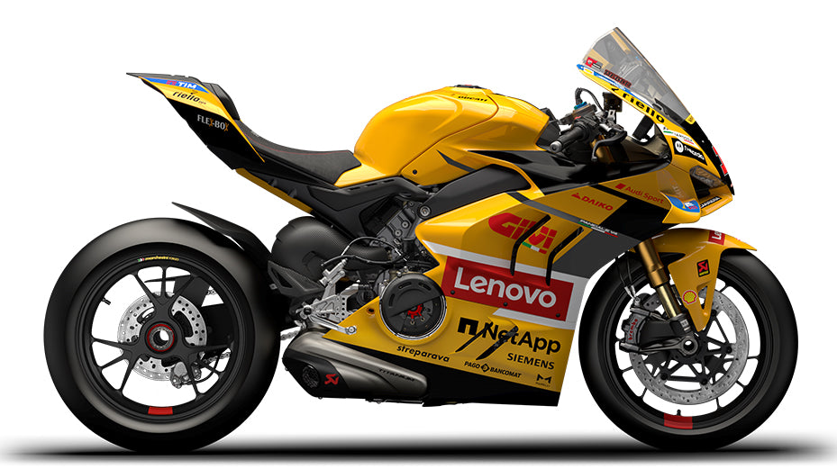 Amotopart Ducati 22-24 Panigale V4 V4S & 23-24 Panigale V4SP V4R Black Yellow Red Fairing Kit