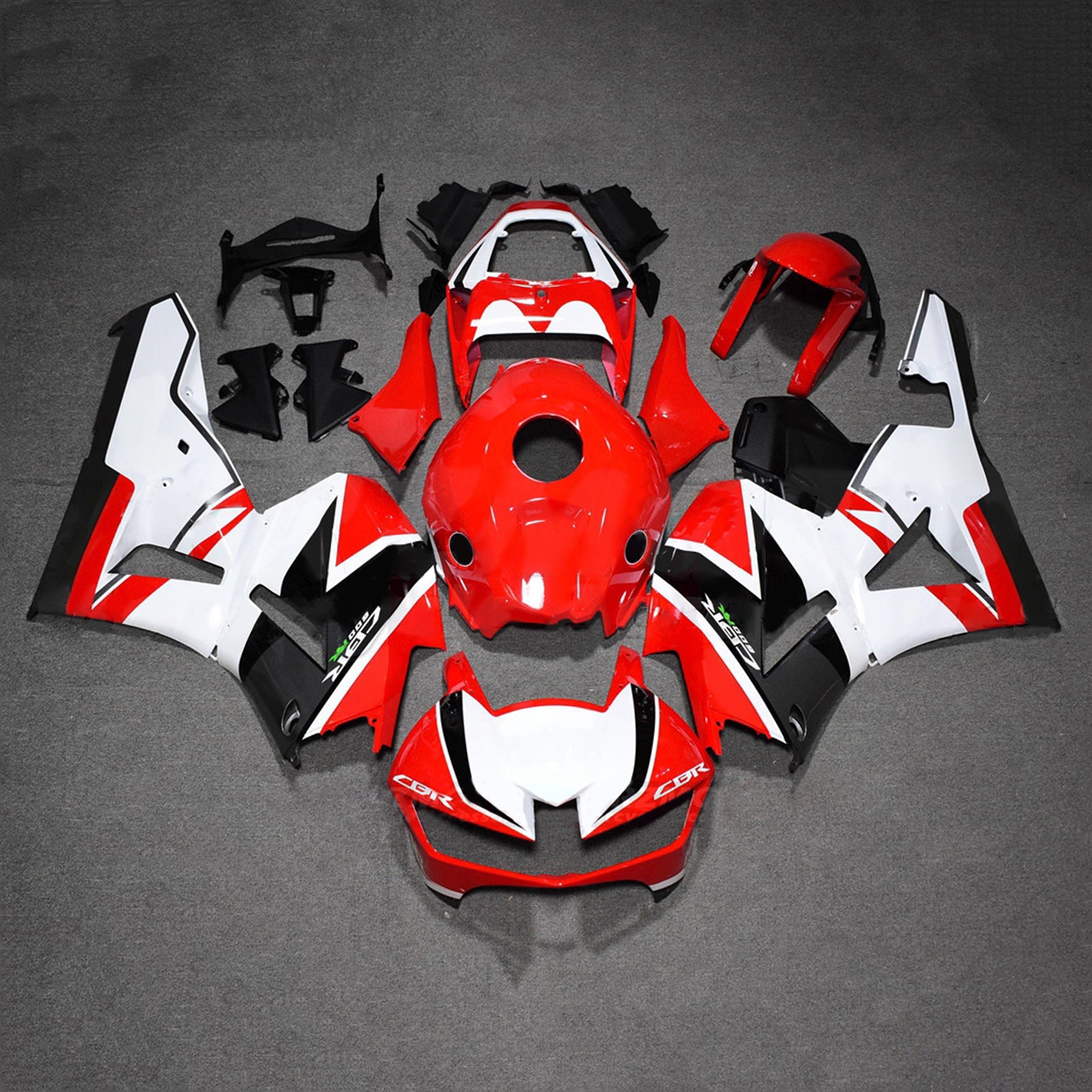 Amotopart 13-26 US ver. & 13-23 European ver. Honda CBR600RR White Red Fairing Kit