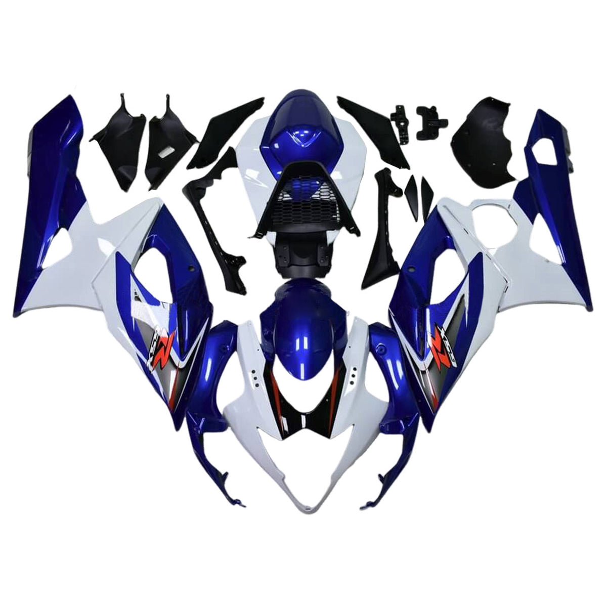 Amotopart 2005-2006 K5 GSXR1000 Suzuki Kit de carénage bleu et blanc