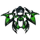 Amotopart 2006-2007 K6 GSXR 600/750 Suzuki Black&Green Fairing kit