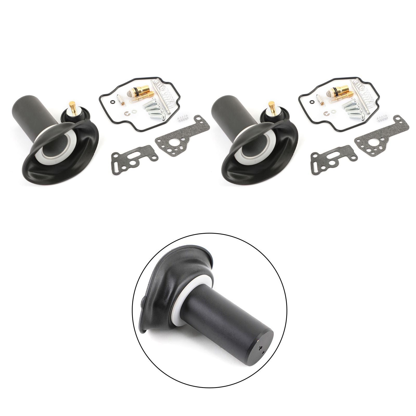 Kit de réparation de carburateur, 2 jeux, diaphragme de piston pour Yamaha VIRAGO 535 XV535 1990 – 01