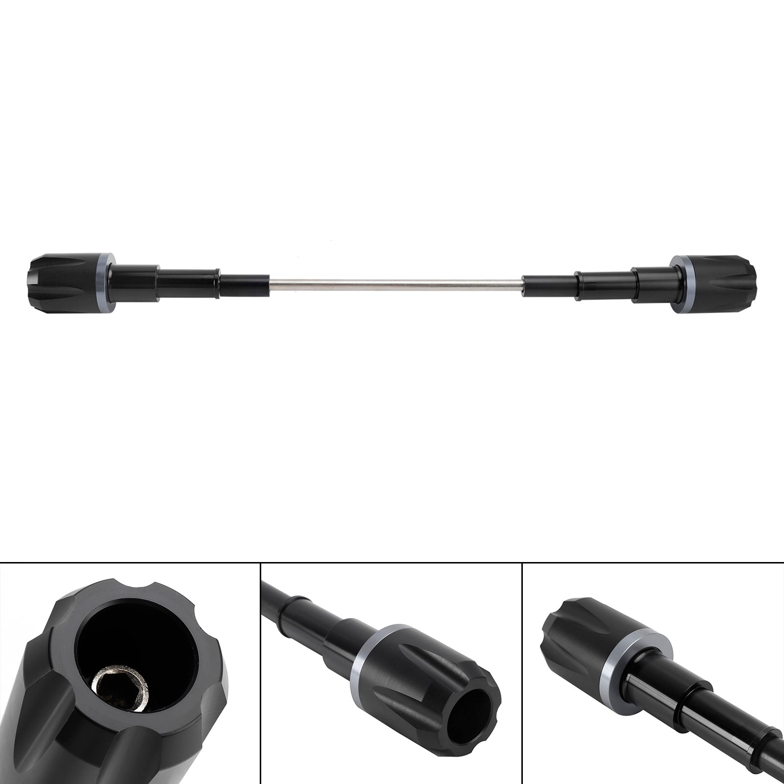 Du Cafe Racer Scrambler 800 Aluminum Frame Crash Slider Protection Gold Black