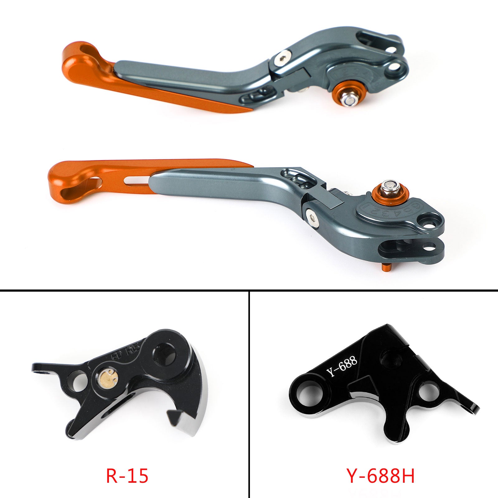 Verstelbare koppelingsremhendel voor Yamaha MT-09 Tracer 900/GT 21-22 YZF R6 17-20 Generic