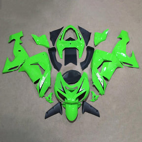 Amotopart 2006-2007 Kawasaki ZX10R Green Fairing Kit