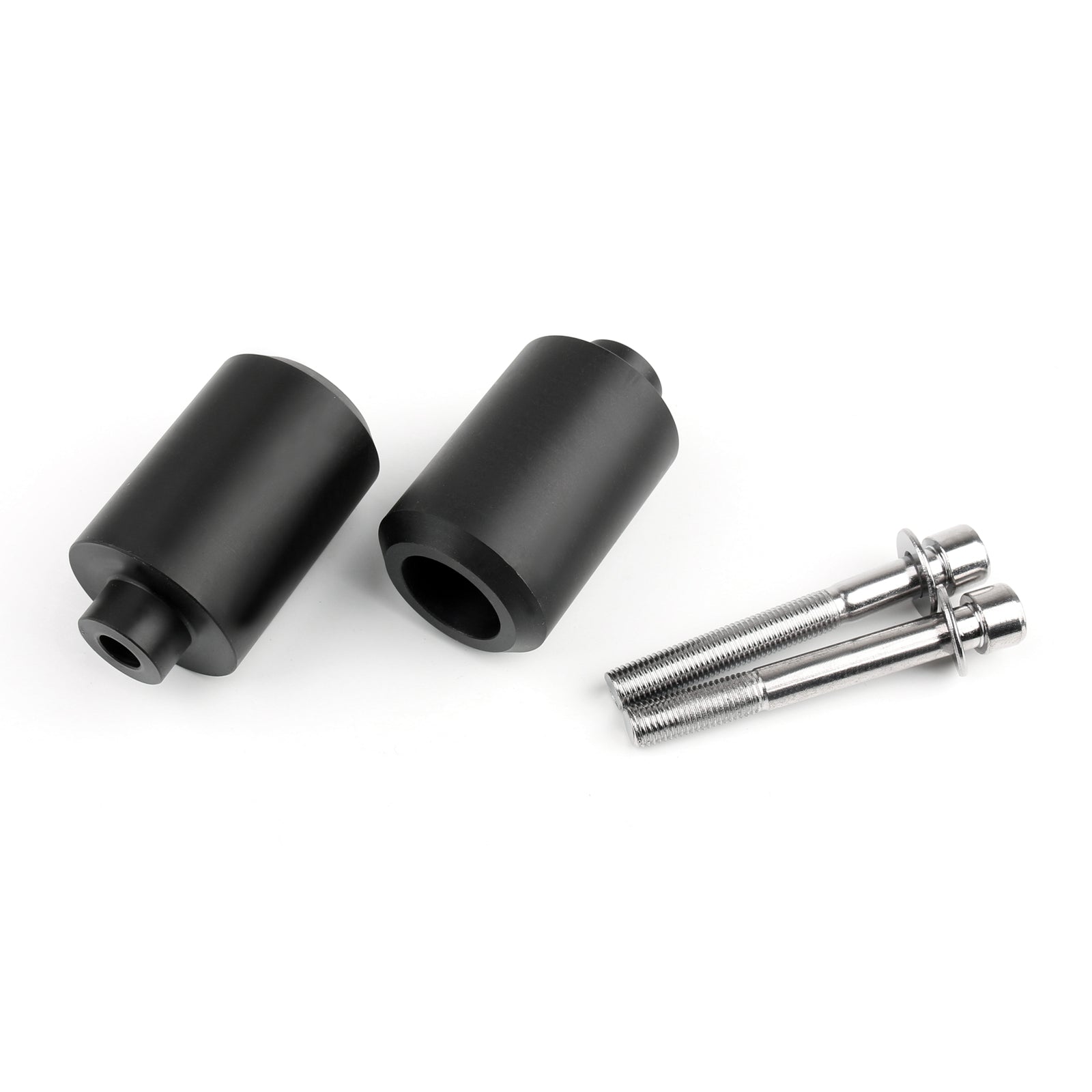 Deslizadores protectores de bobinas de choque de aluminio negro aptos para Yamaha Fz6 600 2004-2008