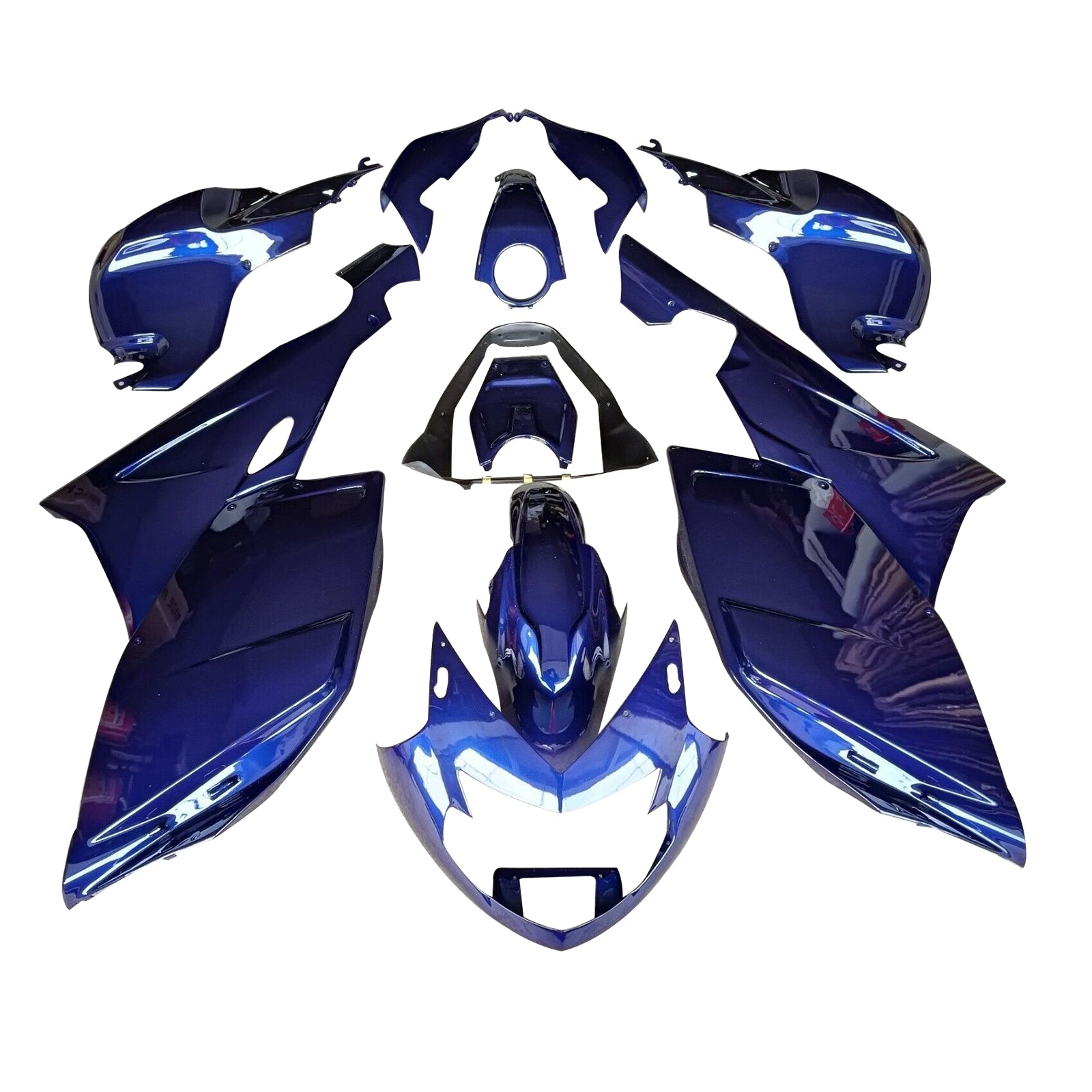 Amotopart 2005-2010 BMW K1200S Kit de carenado azul