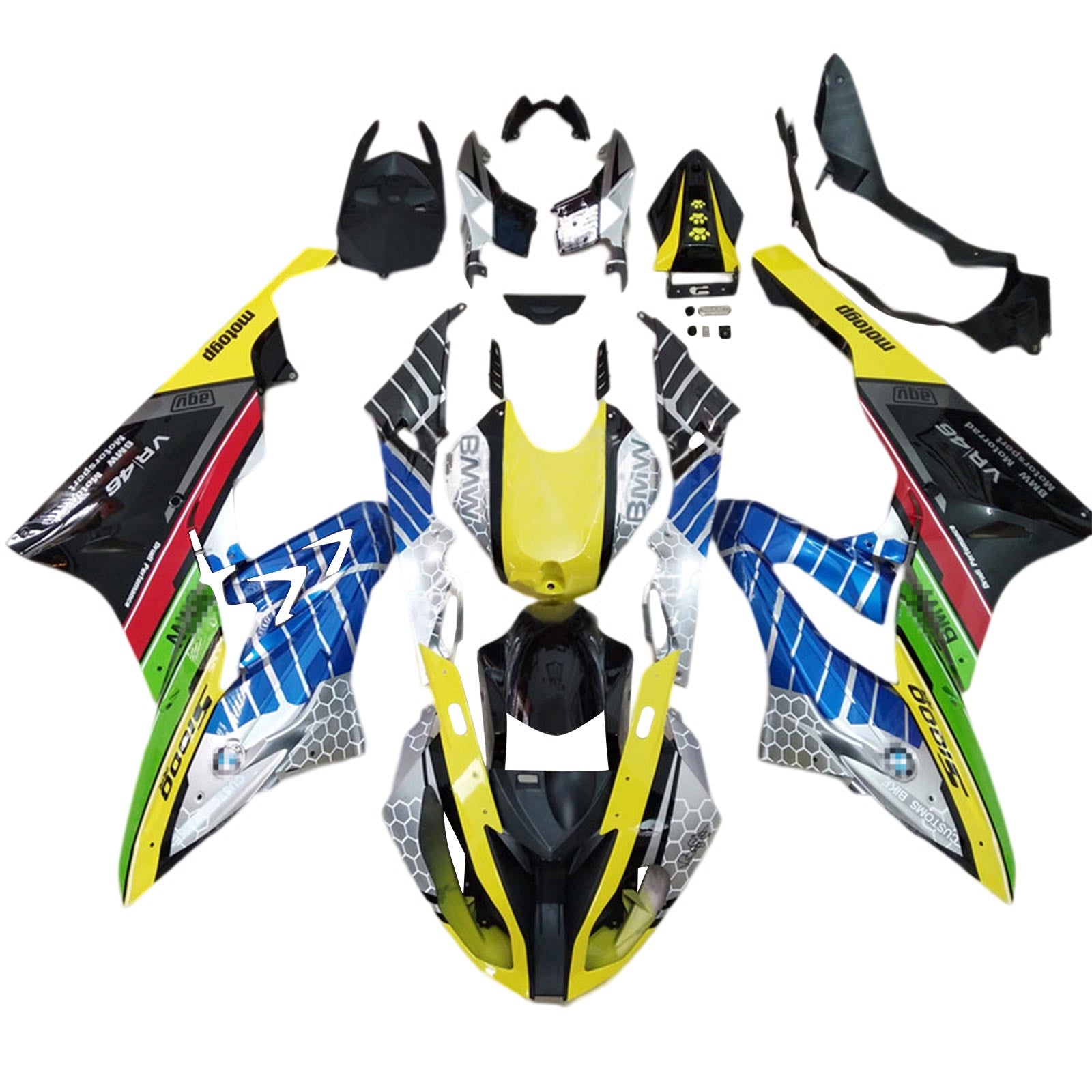 Kit carena multicolore Amotopart BMW S1000RR 2017-2018