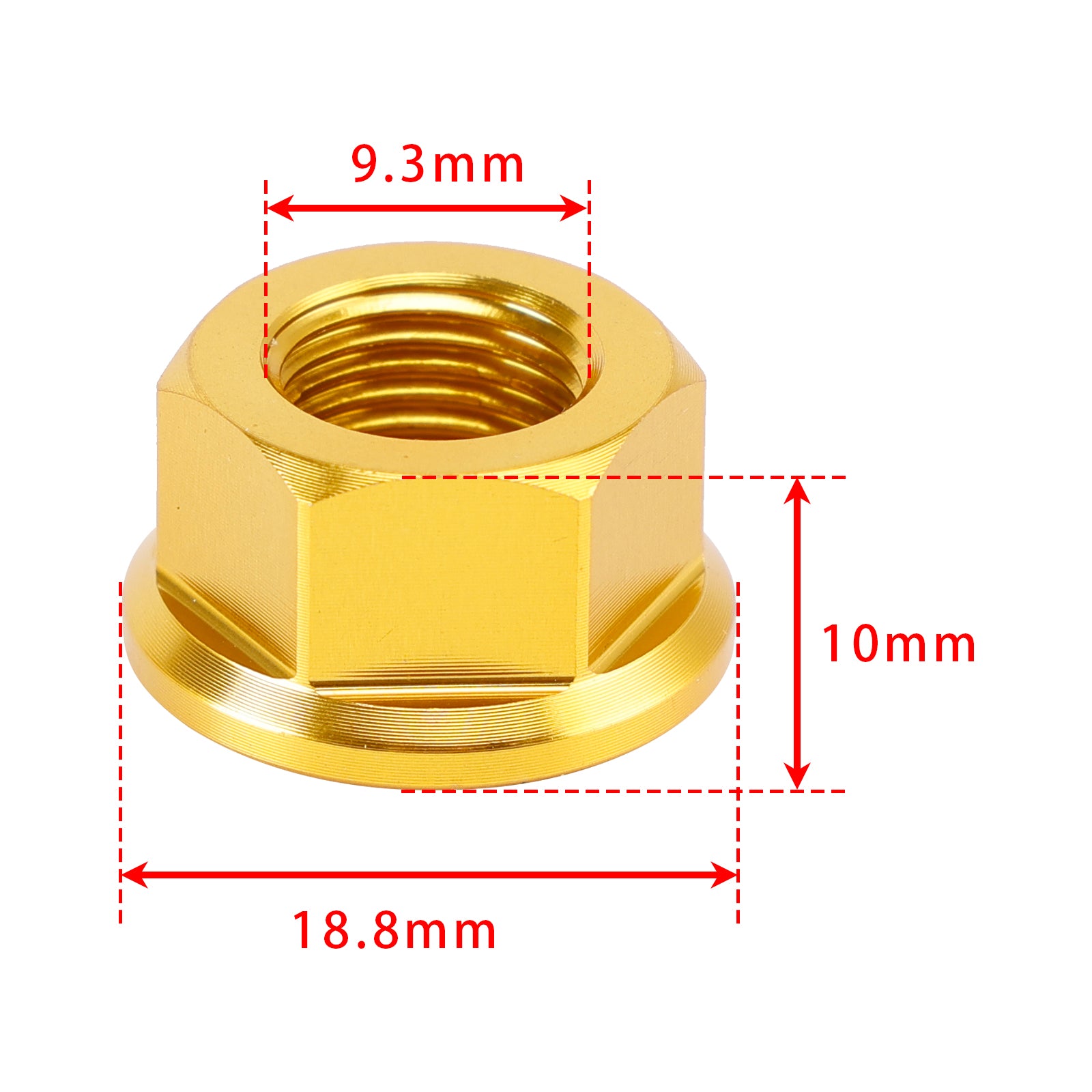 Ducati Supersport 939 950 S Desert X Aluminum M10 X 1 Sprocket Nut Set