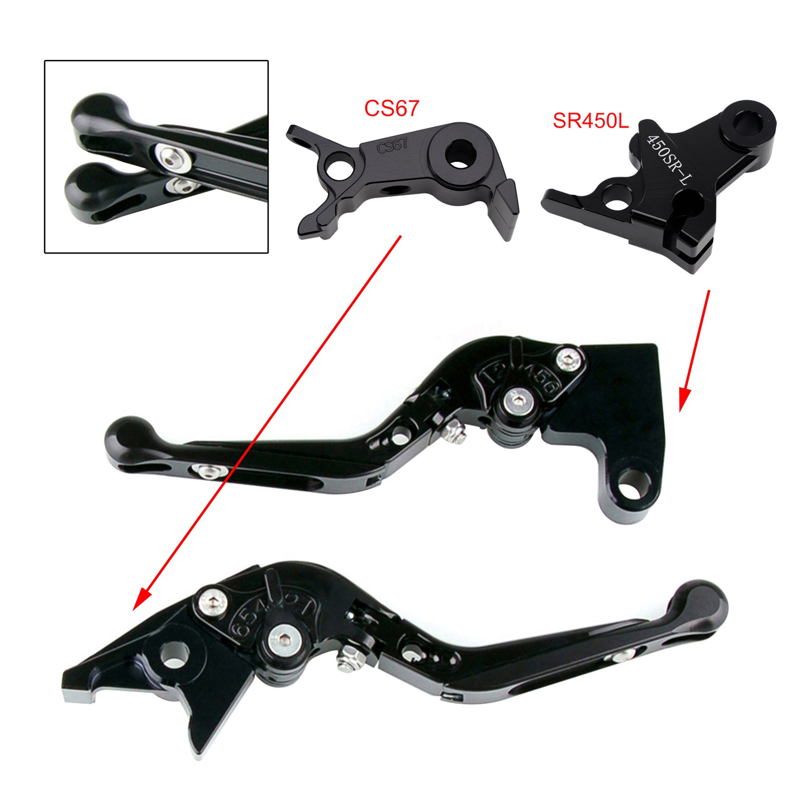 2024-2026 VOGE DS900X 900DSX Adjustable Clutch Brake Lever