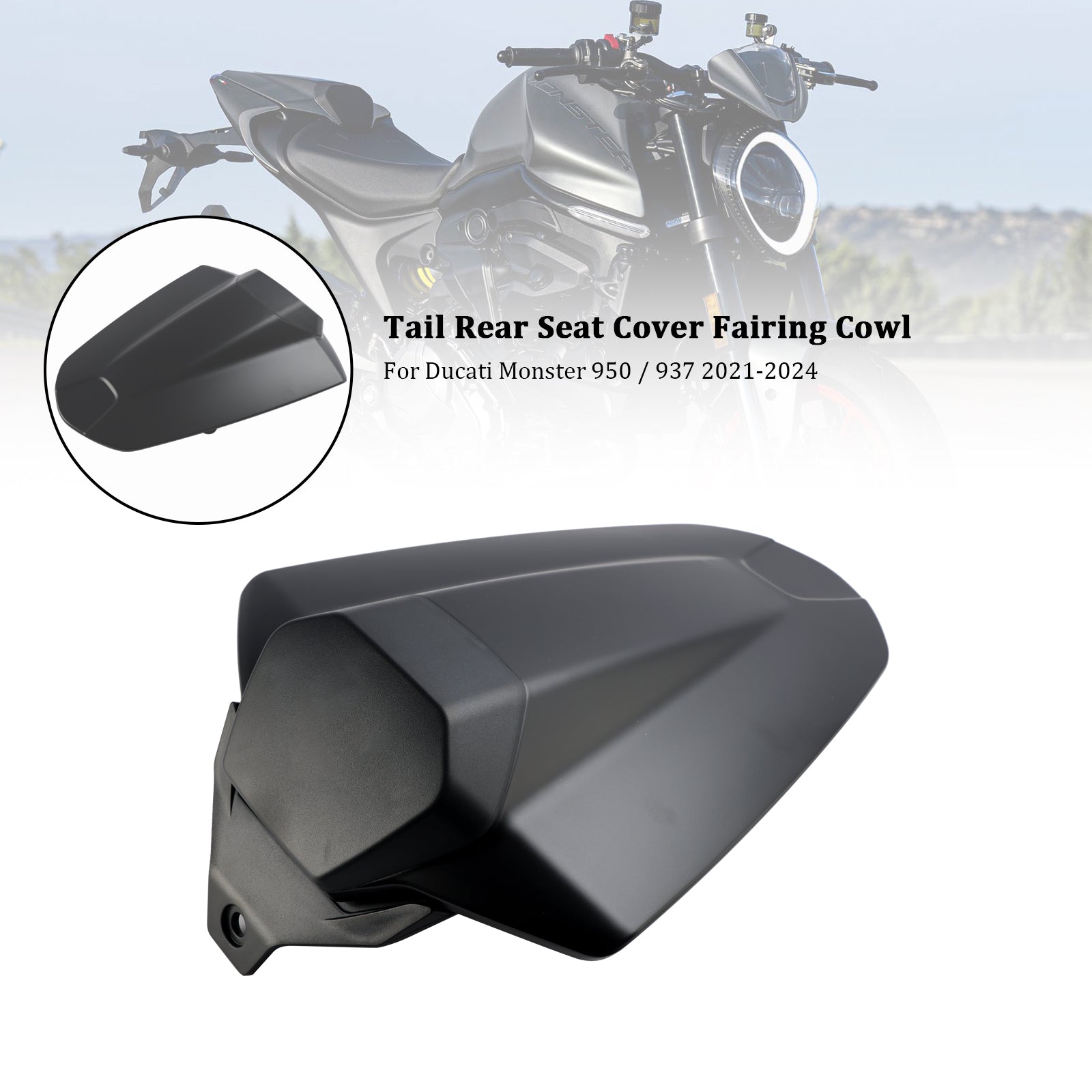 21-24 Ducati Monster 950 937 Tail Rear Seat Cover Fairing Cowl