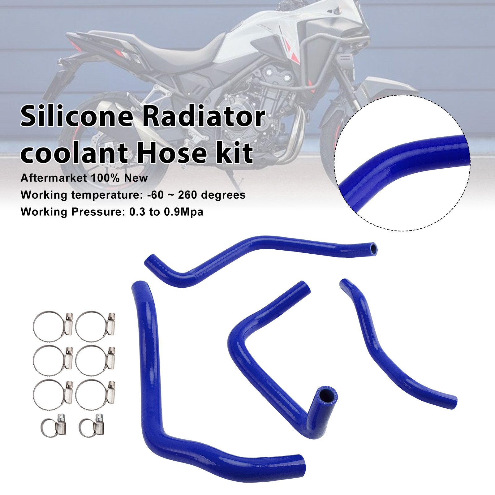 Honda NX400 NX500 CB500 CB500F/X/R Silicone Radiator coolant Hose