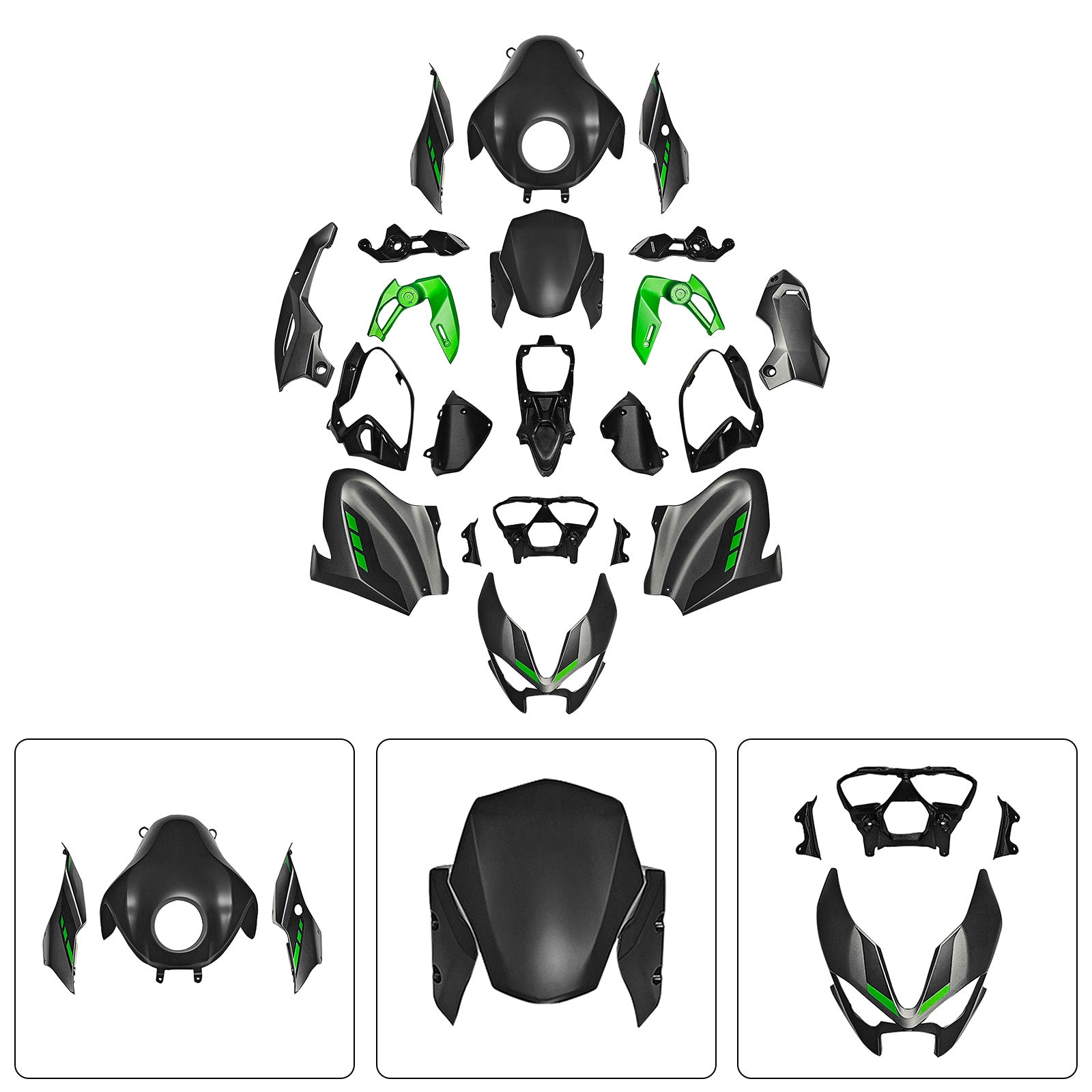 Amotopart 2025-2026 Kawasaki Z900 Fairing Kit Collection