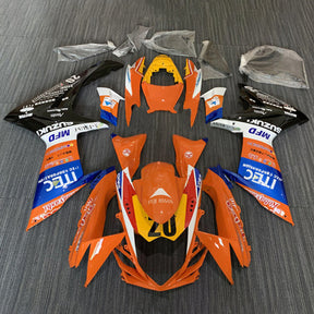 Amotopart 2011-2024 GSXR 600/750 Suzuki Orange&amp;Blau Verkleidungssatz