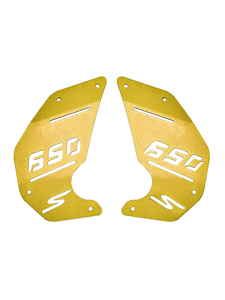 Motorabdeckplatte Seitenverkleidung Gold für Kawasaki Vulcan S En650 Vn650 15-22 Cafe