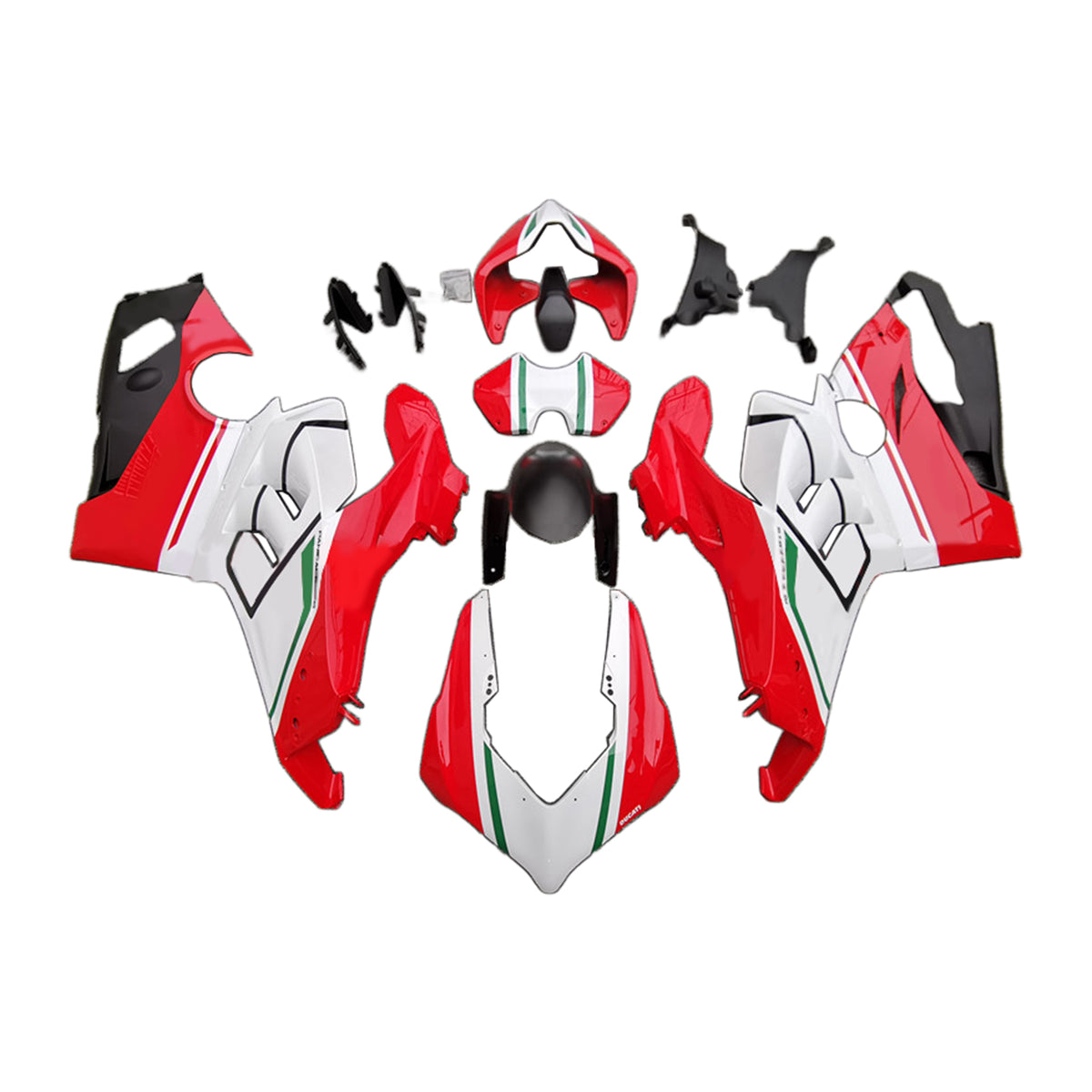 Amotopart Ducati Panigale 20-21 V4/V4S & 21-22 V4SP & 19-22 V4R Red Style4 Fairing Kit