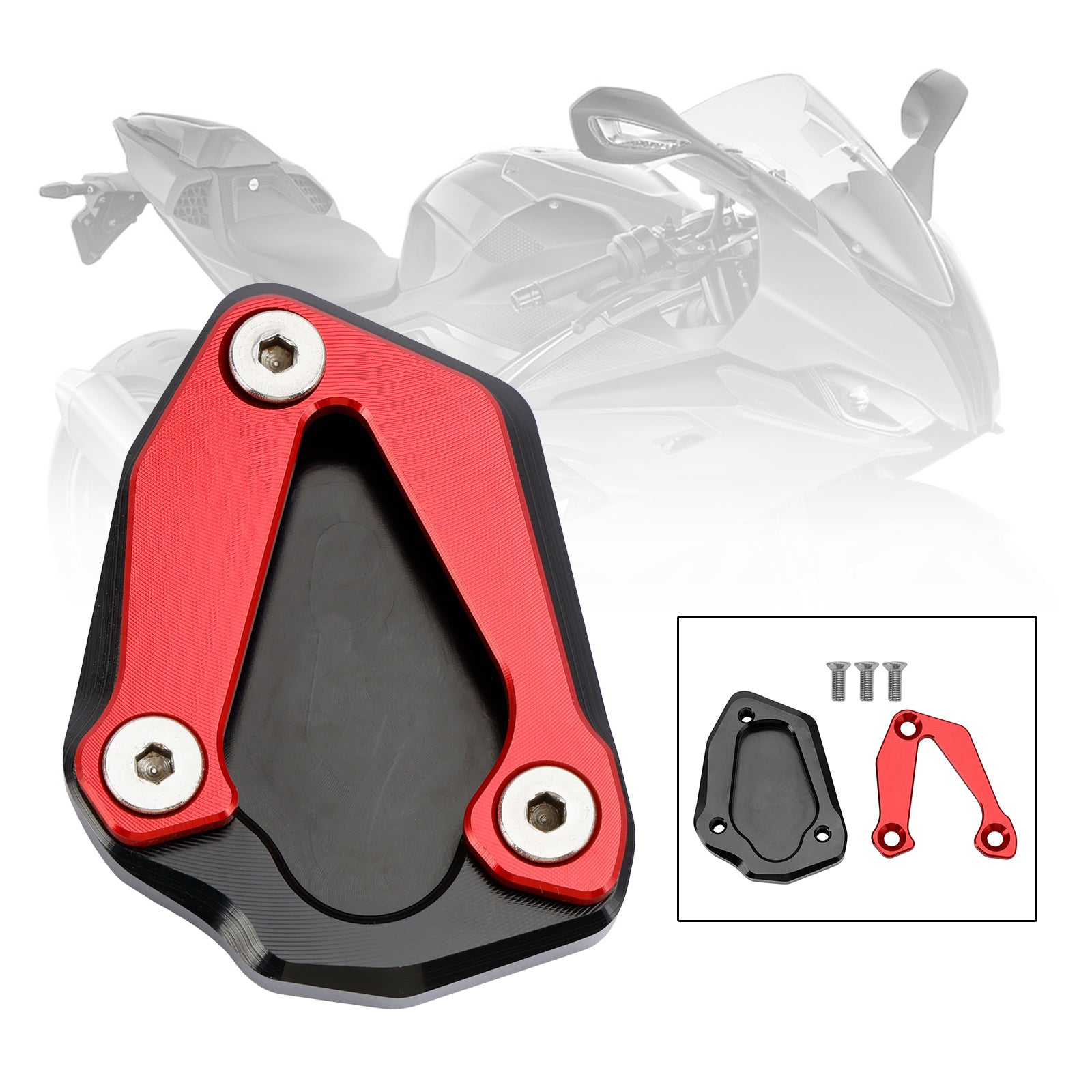 2020+ BMW S1000RR Kickstand Enlarge Plate Pad