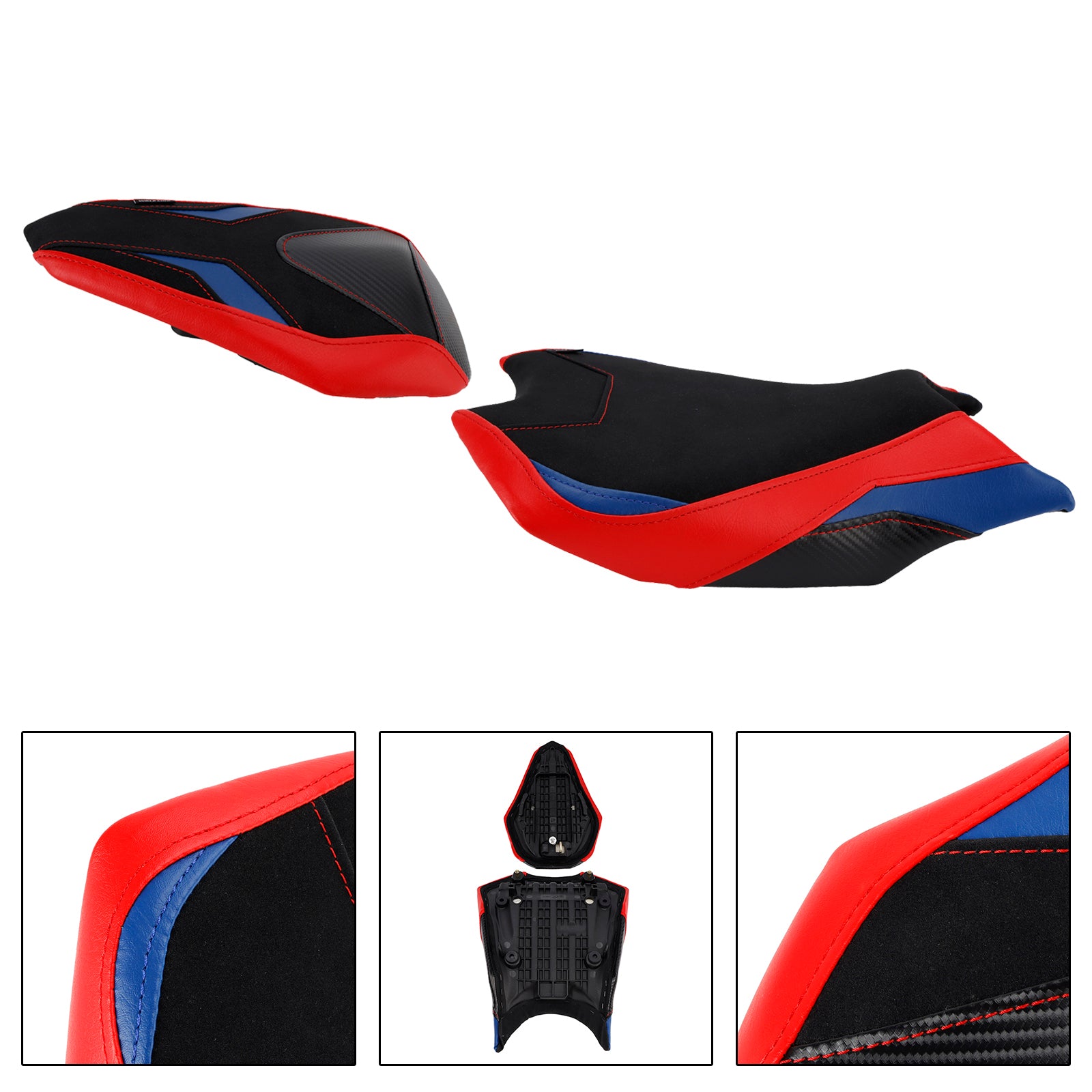2017-2024 Honda Cbr250Rr Front&Rear Raider Passenger Cushion Kit Red