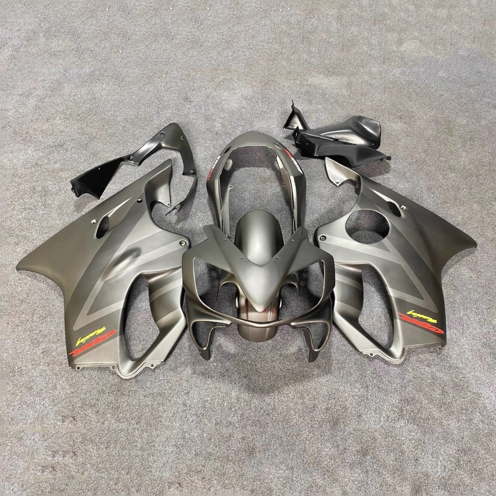 Amotopart 2004-2007 Honda CBR600 F4i Silver Fairing Kit