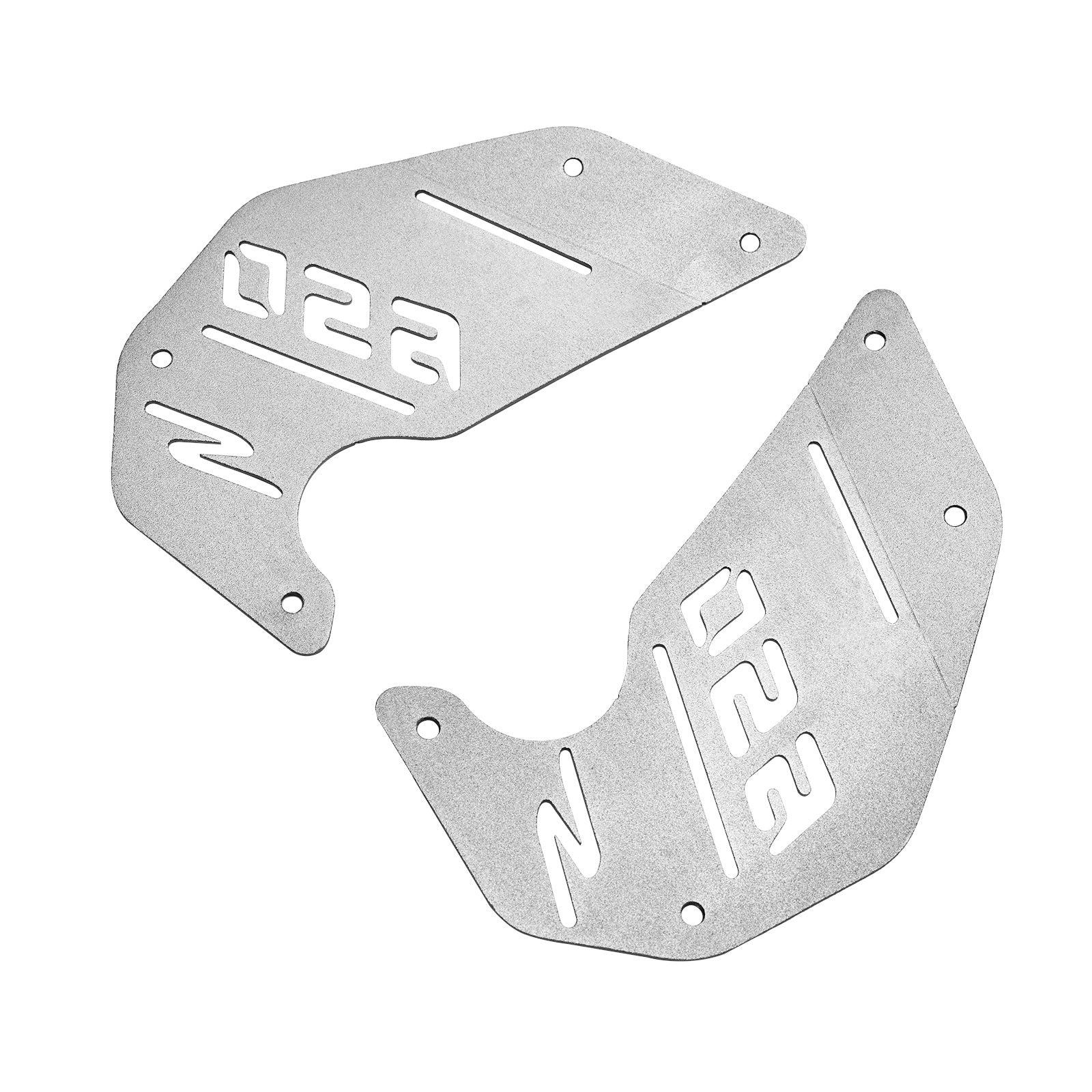 Couvercle de panneau Cnc de plaque latérale de moteur argenté pour Kawasaki Vulcan S En650 Vn650 15-22