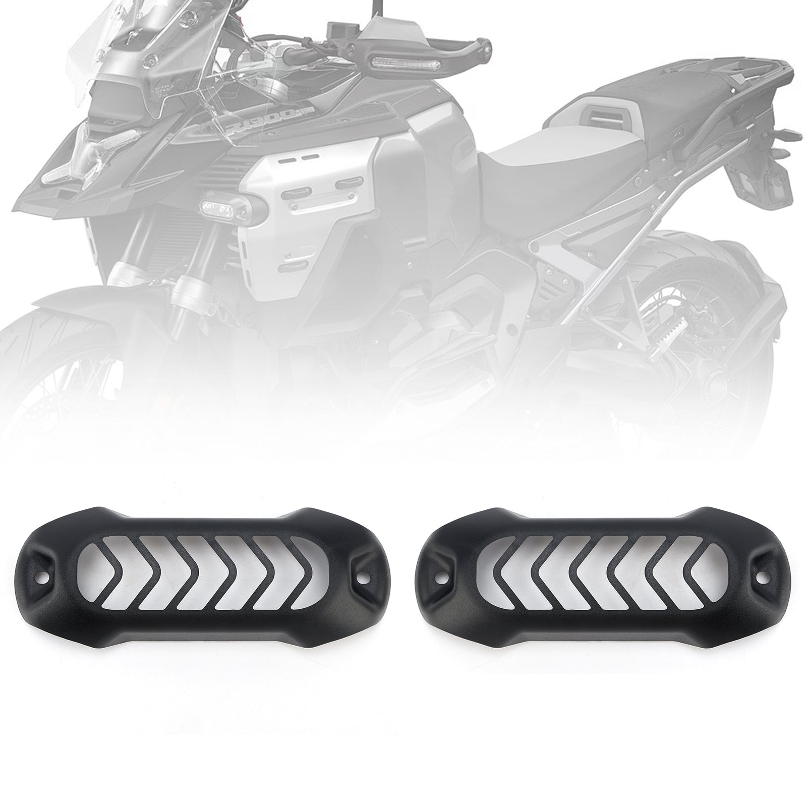 24-25 Bmw R1300Gs Adv Spotlight Grille Universal Protector Guard Black