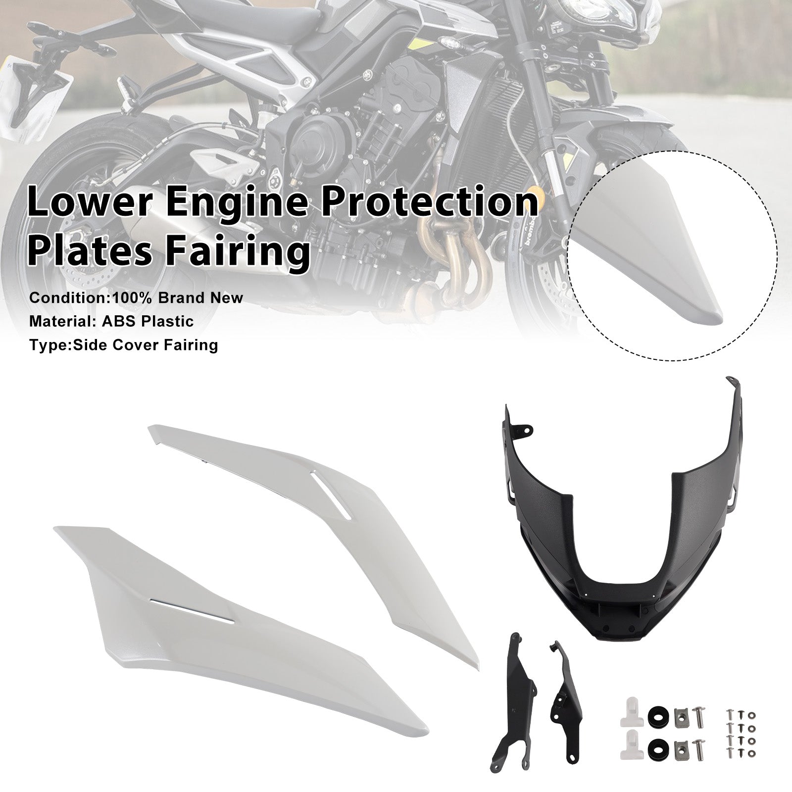 2023-2025 Street Triple 765 R/RSEngine Lower Belly Pan Panels Guard Fairing