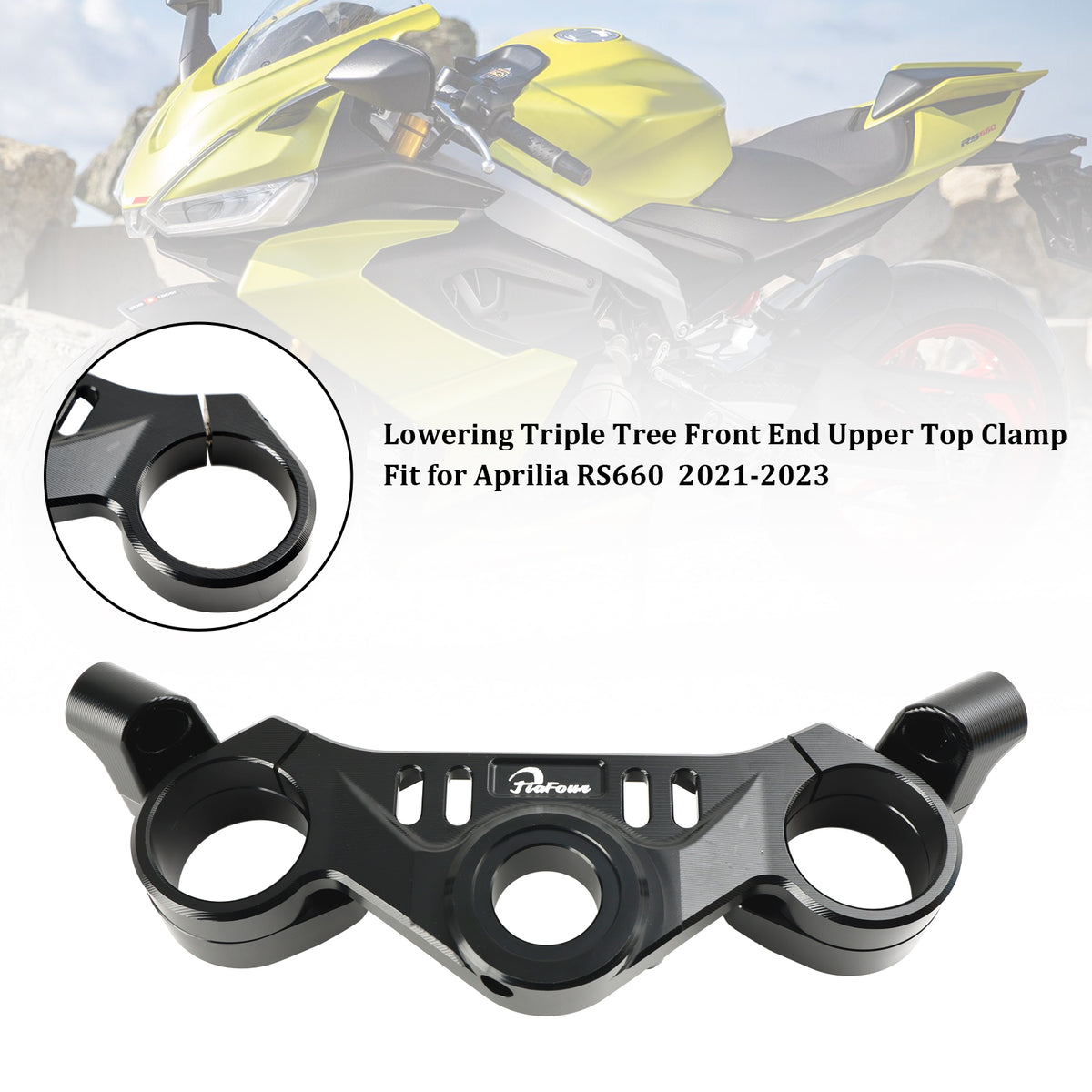 21-23 Aprilia RS 660 RS660 Lowering Triple Tree Front Upper Top Clamp