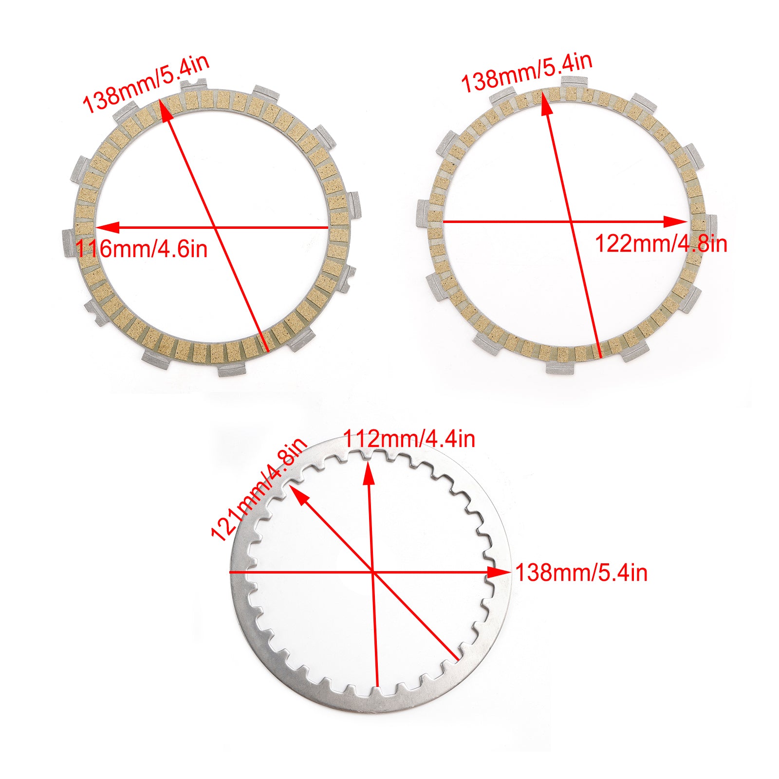 2015-2017 Kawasaki Ninja 250 300 EX300 Clutch Friction Plates And Gasket Kit