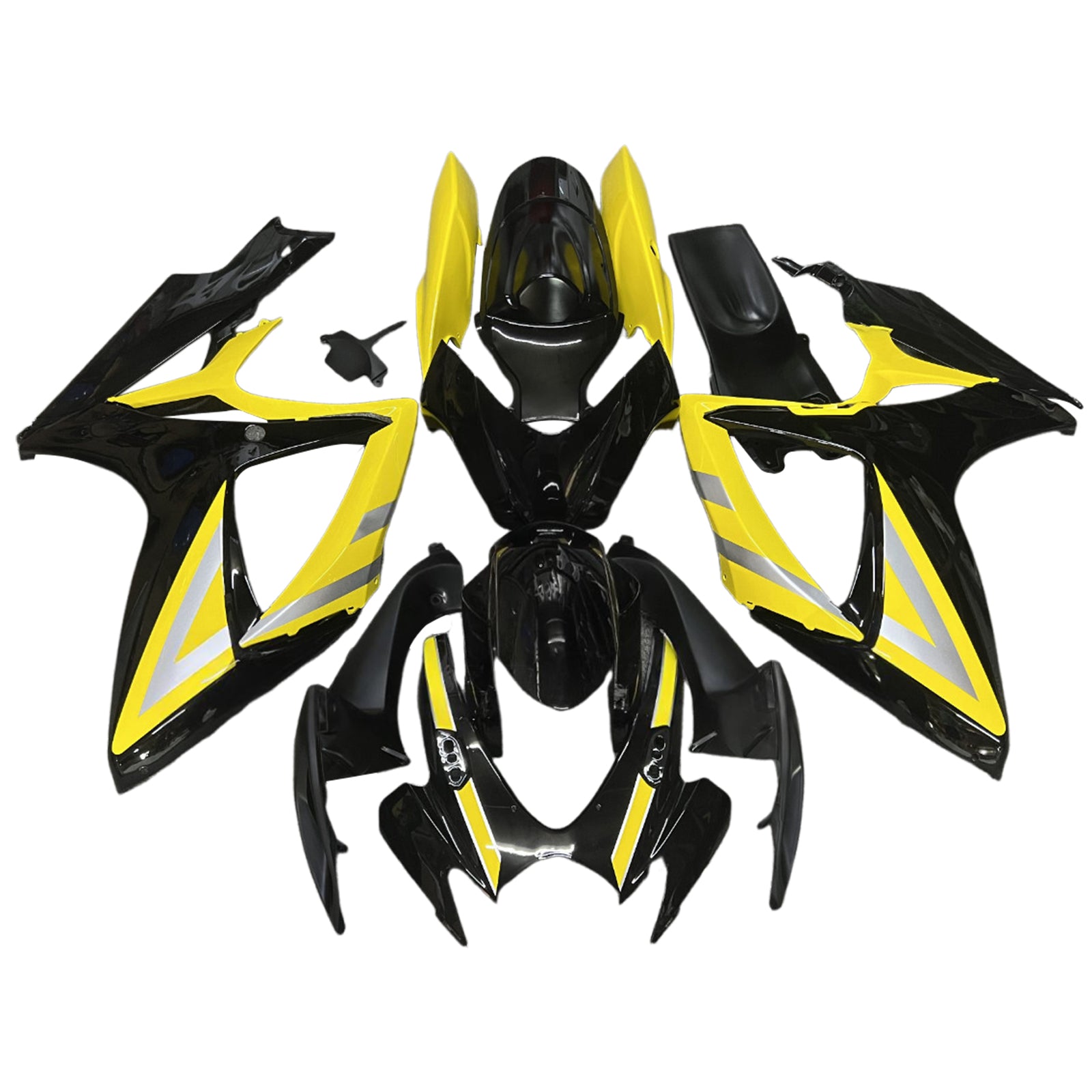 Amotopart 2006-2007 Suzuki GSXR 600/750 Yellow Black Fairing Kit