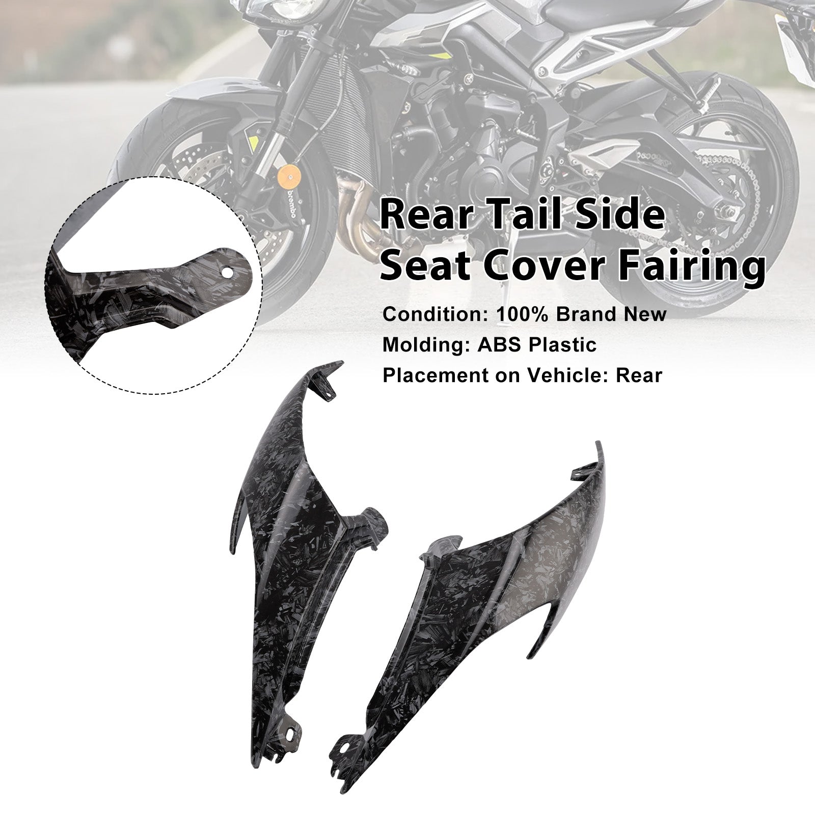 Street Triple 765 R RS 2020-2025 Rear Tail Side Seat Cover Fairing