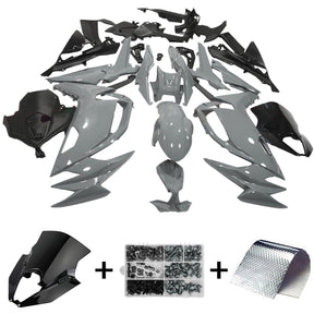 Amotopart 2020-2024 Kawasaki ER-6F Ninja650 Grey Black Fairing Kit