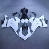 Amotopart Ducati Panigale 20-21 V4 V4S y 21-22 V4SP y 19-22 V4R Kit de carenado negro blanco y logotipo